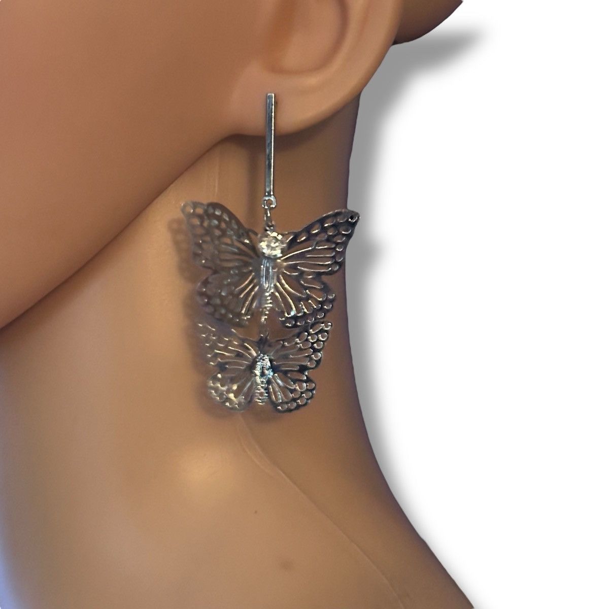 Other Charlotte & Anna silver filigree butterfly dangle earrings Size ONE SIZE - 3 Thumbnail