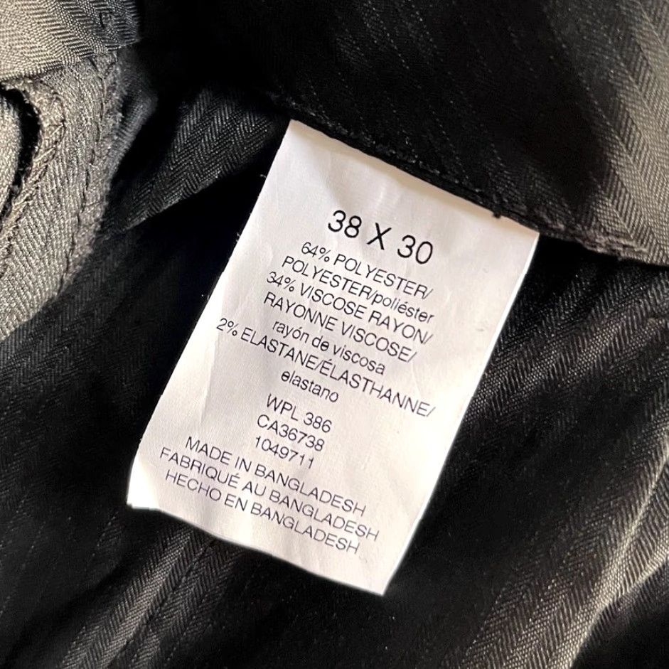 Haggar Haggar Premium Classic Fit Pleated Hidden Expandable Waist Pants 38x30 dark gray heather Size US 38 / EU 54 - 7 Thumbnail