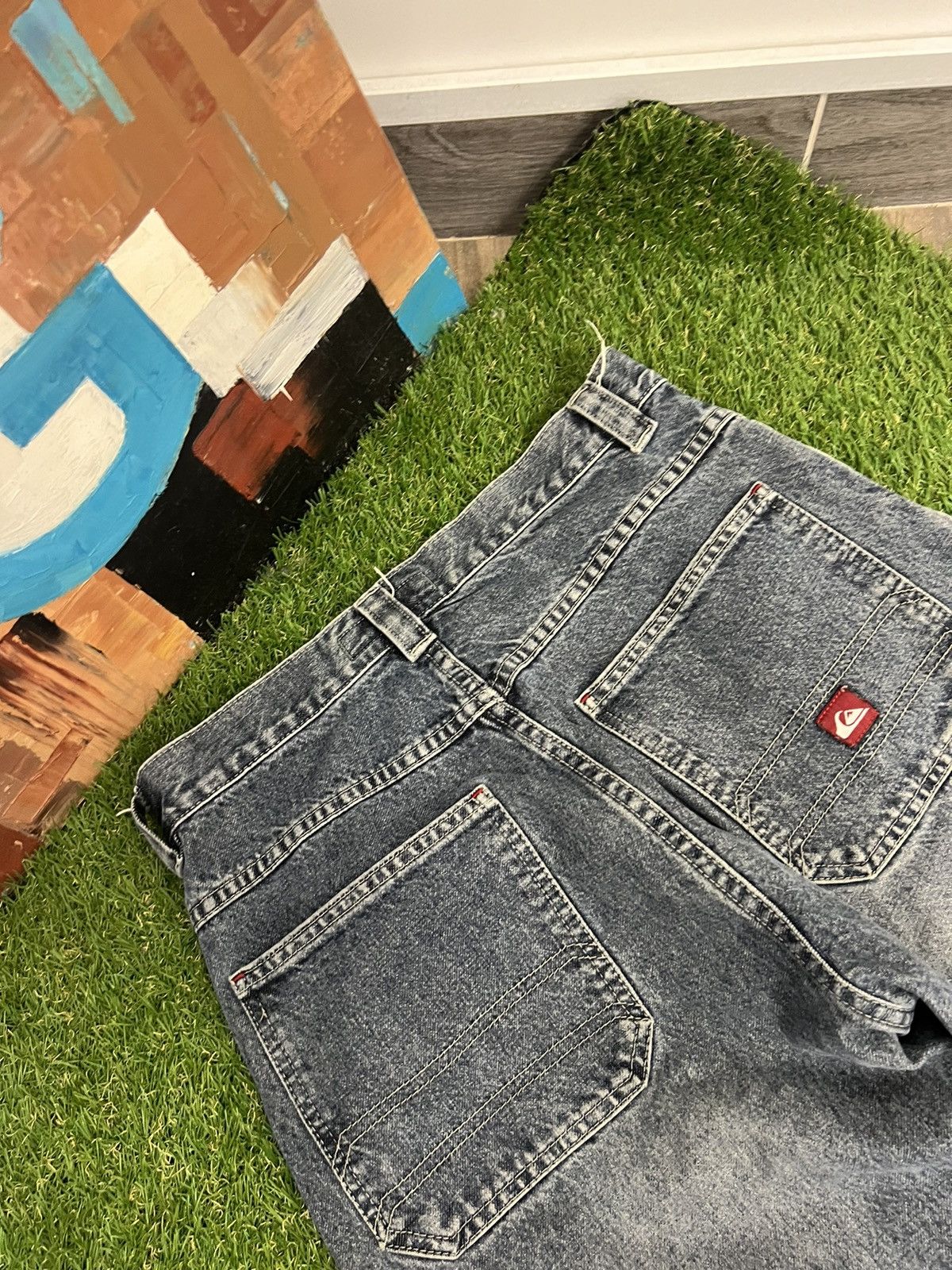Quiksilver Vintage 90s Quicksilver Denim Jeans S Size Light Wash Mens Size US 28 / EU 44 - 13 Thumbnail