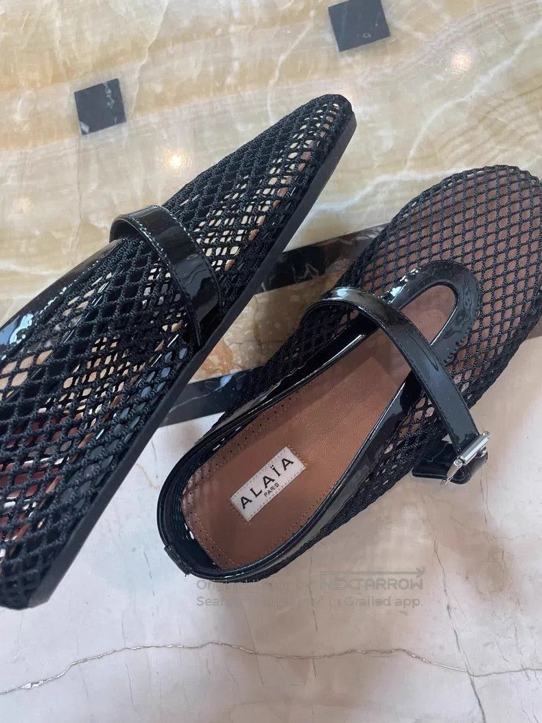 Alaia Alaia Mary Jane Single Shoes, Fishnet Shoes Size US 6.5 / IT 36.5 - 4 Thumbnail