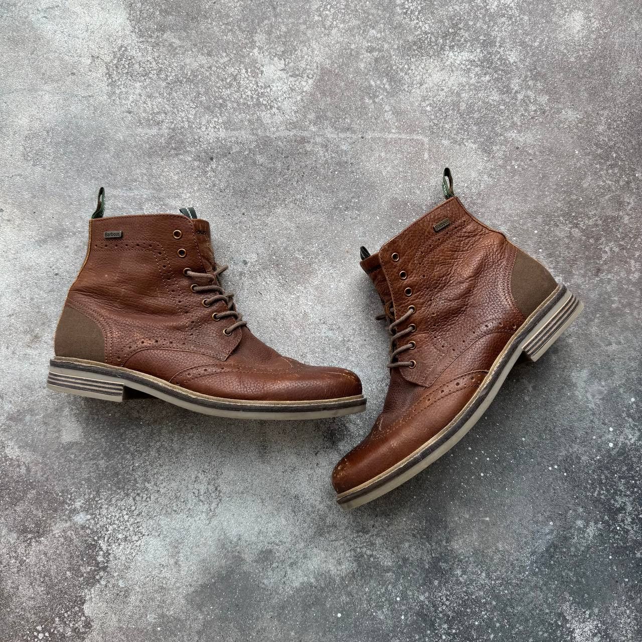 Barbour Barbour Belsay Brogue Ankle Boots Size US 11.5 / EU 44-45 - 1 Thumbnail