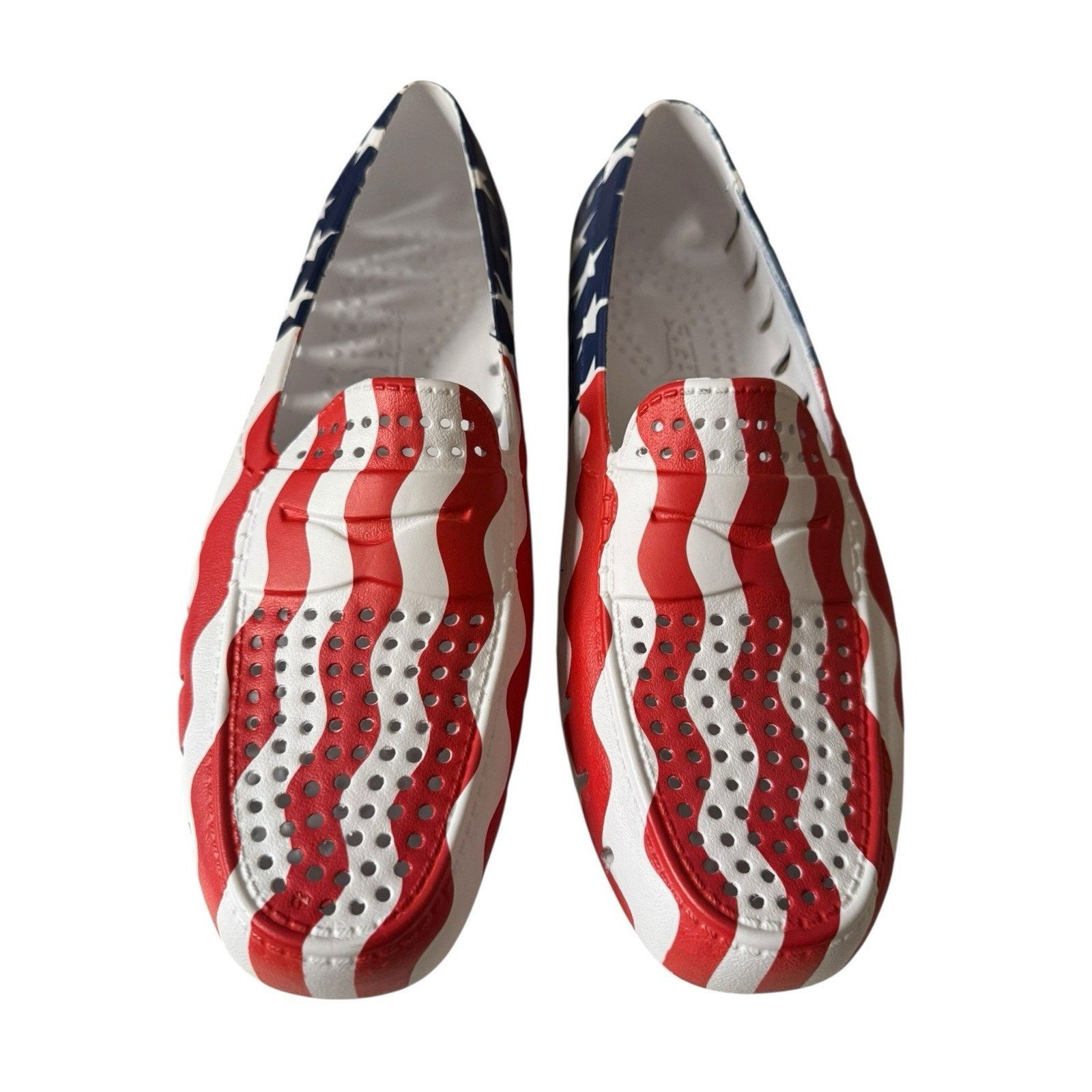 Other Floafers NEW Country Club Driver USA Patriotic Boat Shoes Size US 9 / EU 42 - 3 Thumbnail