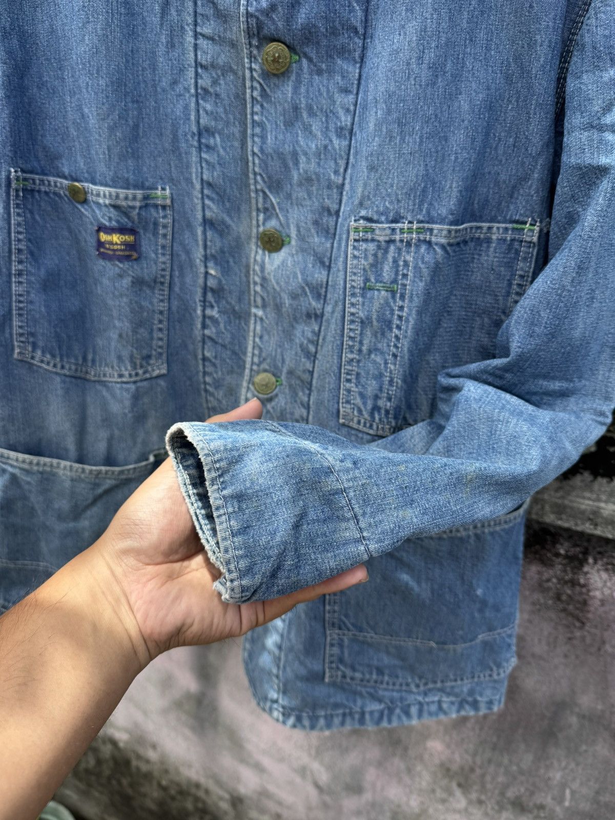 Oshkosh OshKosh 60s Vintage Worker Chore Jacket Denim Size US XL / EU 56 / 4 - 6 Thumbnail