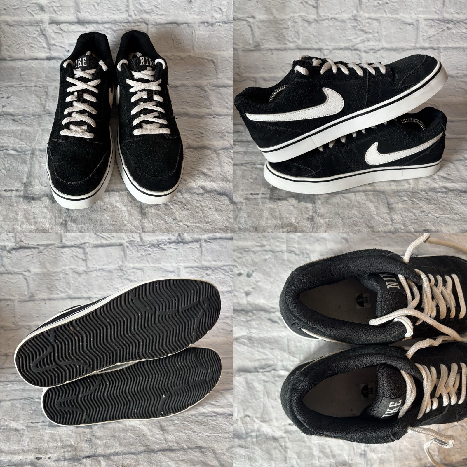 Nike VINTAGE Nike Ruckus LR Black White Skateboarding Sneakers 395770-003 Mens Size 9 Size US 9 / EU 42 - 8 Thumbnail