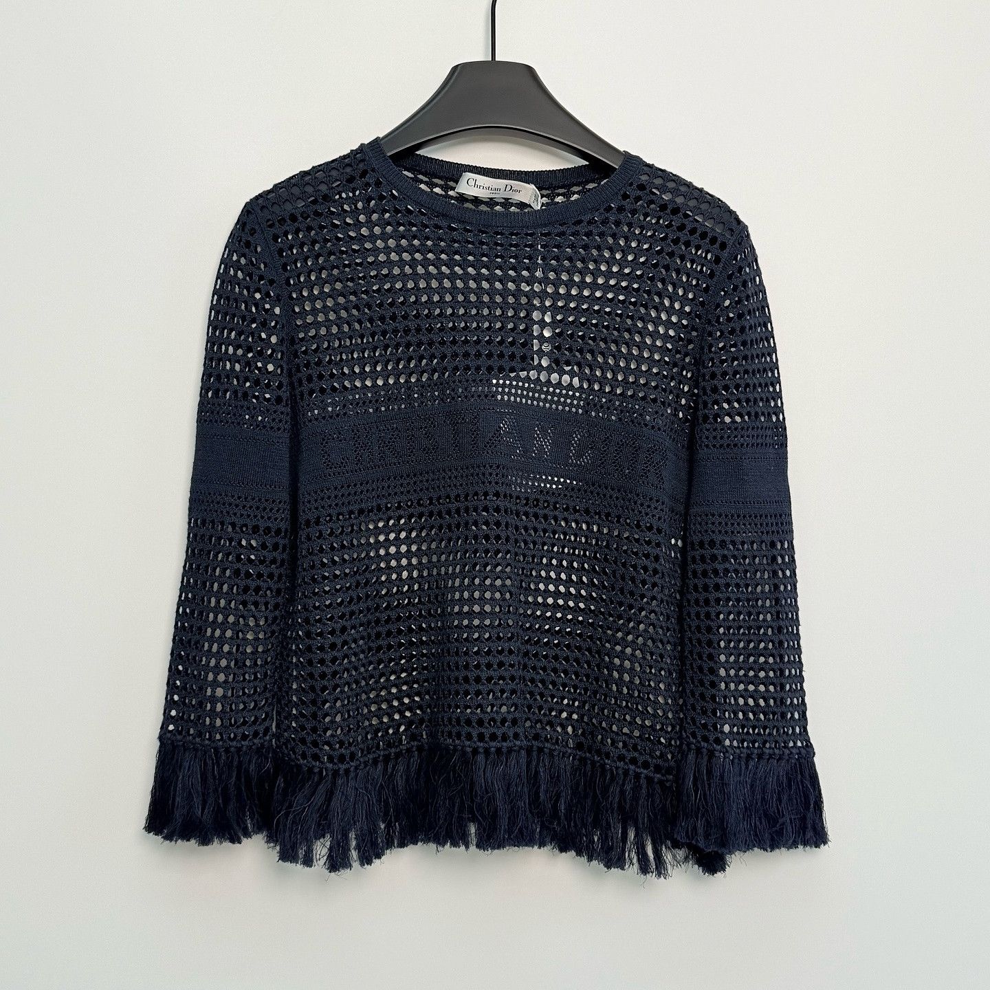 Dior Christian Dior Open Knit Tassel Sweater Size 36 Size XS / US 0-2 / IT 36-38 - 1 Thumbnail