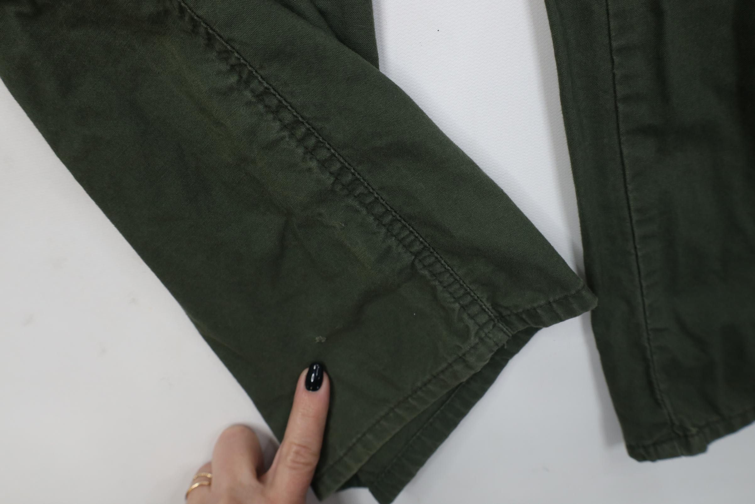 Vintage Vintage 90s Streetwear Pleated Wide Leg Chino Pants Green Size US 36 / EU 52 - 5 Thumbnail