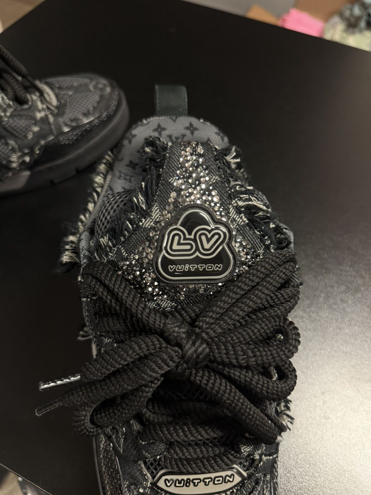 Louis Vuitton Louis Vuitton Swarovski Crystal Skates Black 8.5LV/9.5US Size US 9.5 / EU 42-43 - 13 Thumbnail
