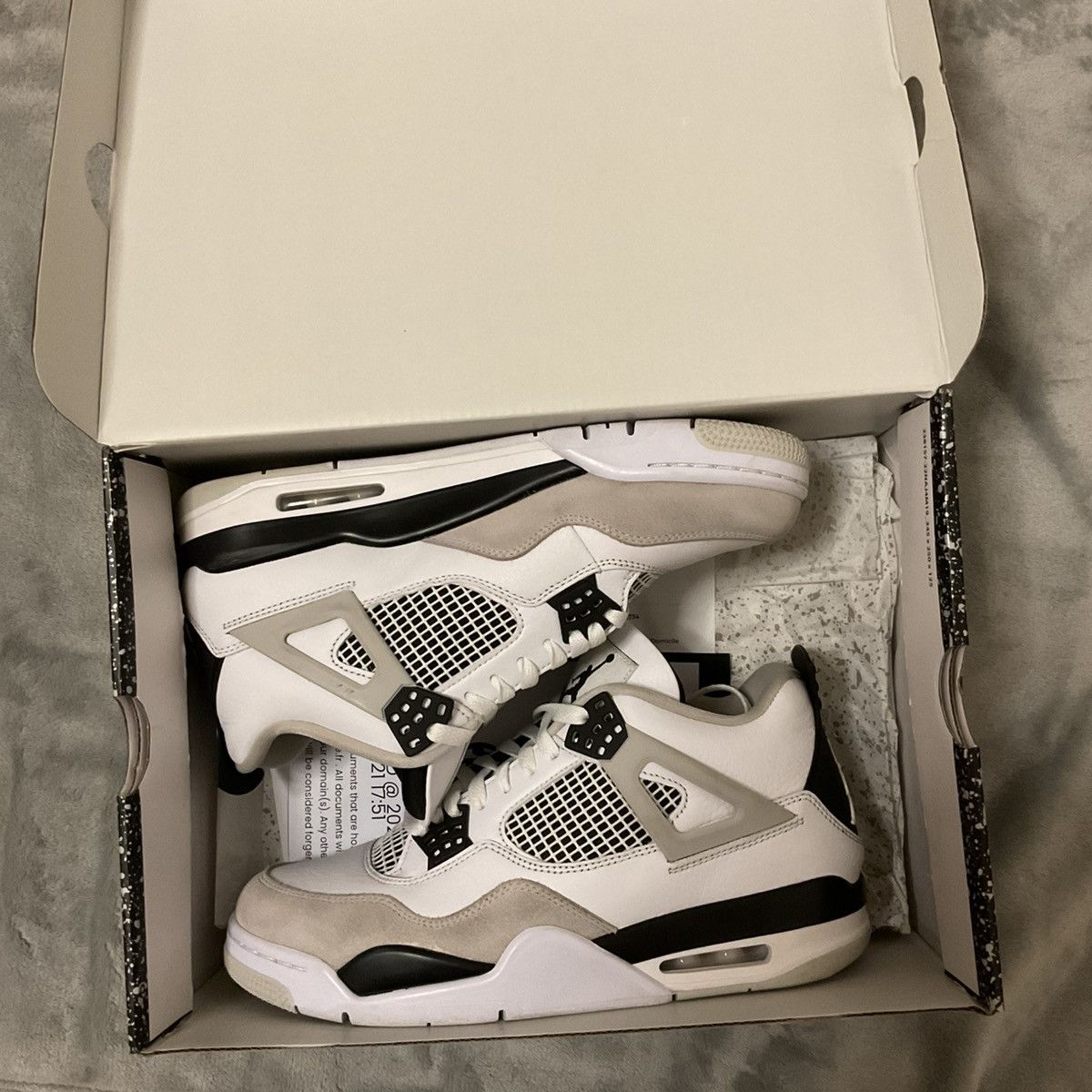 Jordan Brand × Nike Air Jordan 4 Retro Military Black size 10 Size US 10 / EU 43 - 8 Thumbnail
