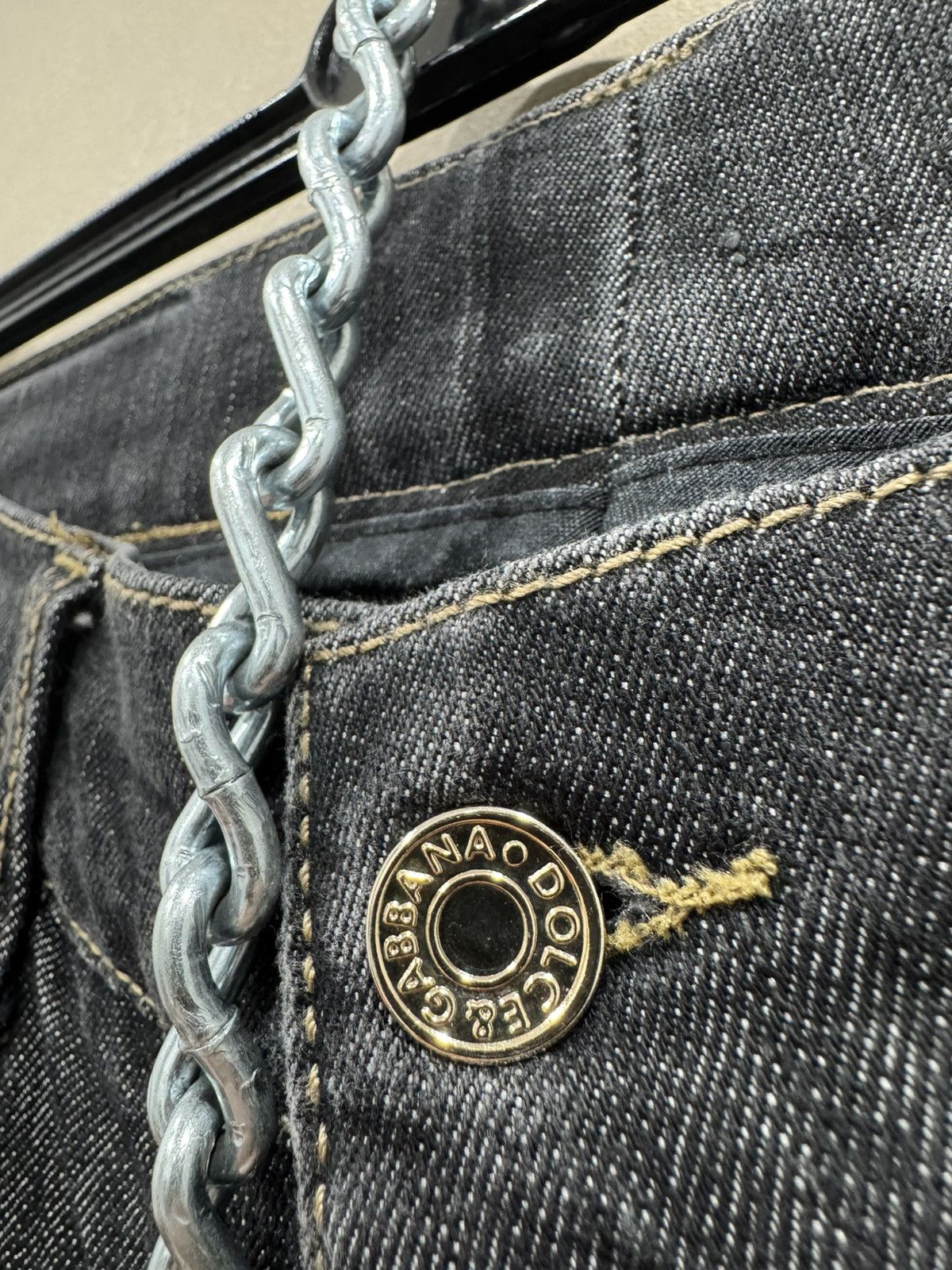 Dolce & Gabbana Dolce Gabbana denim pants jeans Vintage Y2K punk gothic Size US 32 / EU 48 - 5 Thumbnail