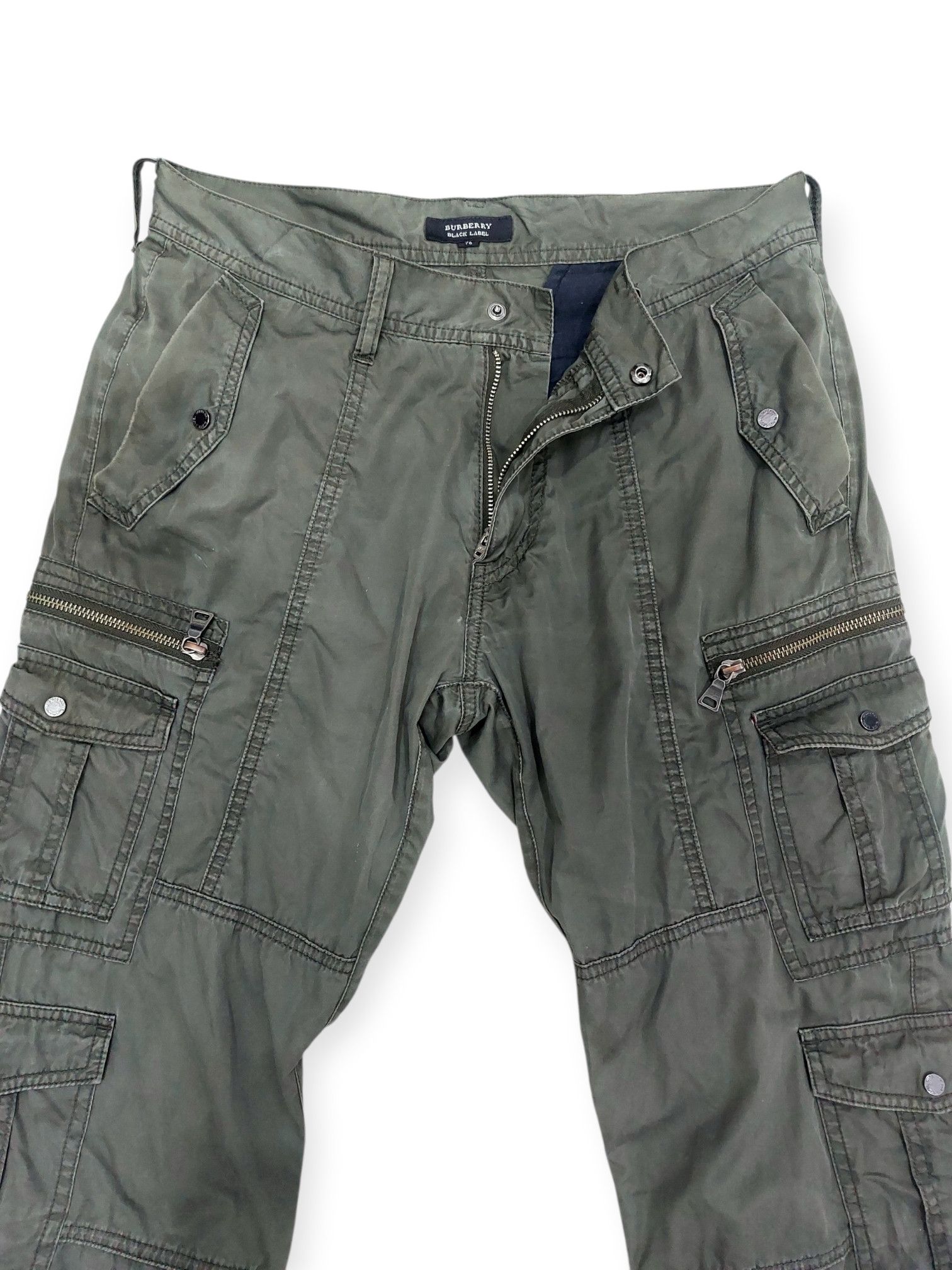 Burberry Japanese Y2K Burberry Black Label Multipocket Cargo Pants Size US 30 / EU 46 - 5 Thumbnail