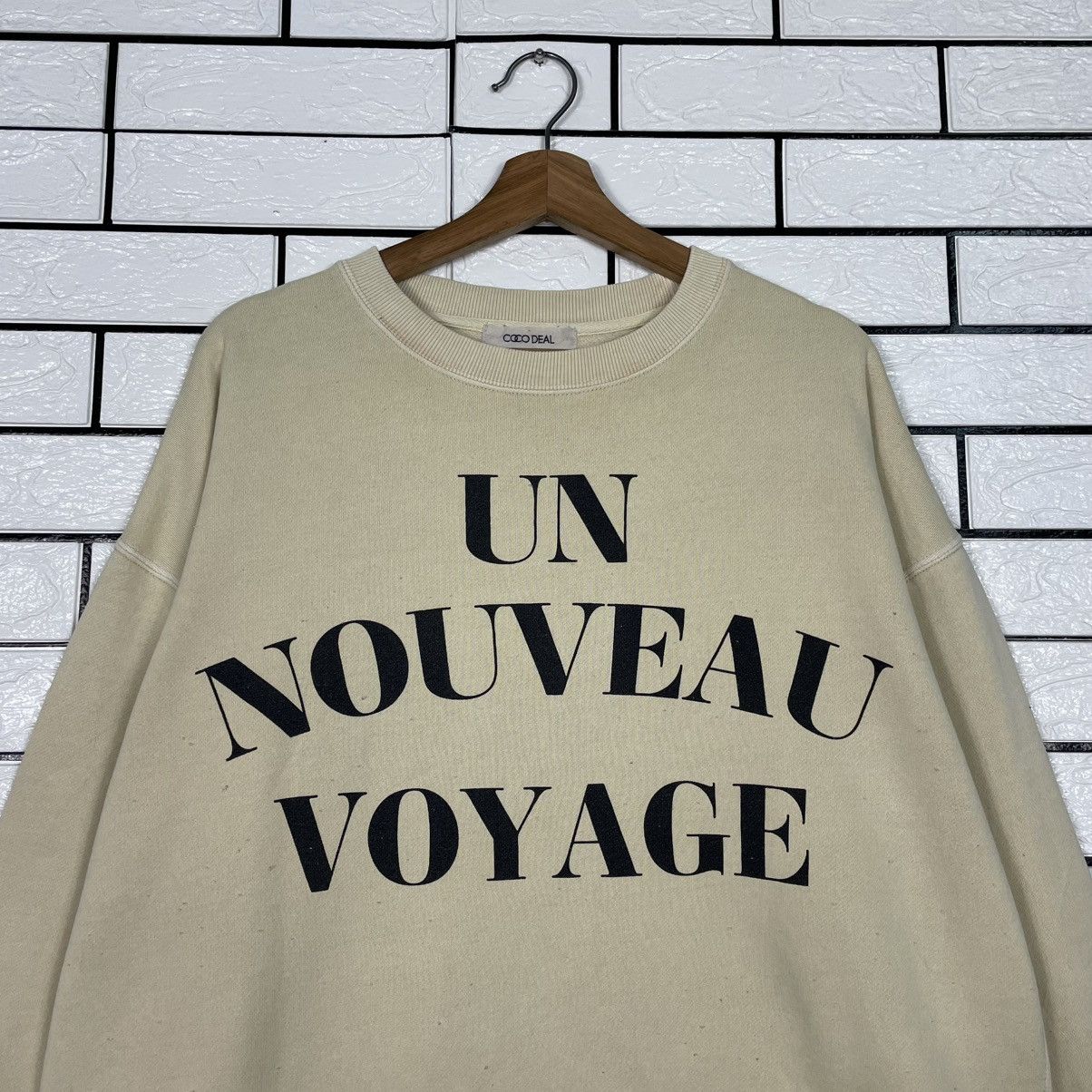 Japanese Brand Un Nouveau Voyage Crewneck Sweatshirt Size US M / EU 48-50 / 2 - 2 Thumbnail
