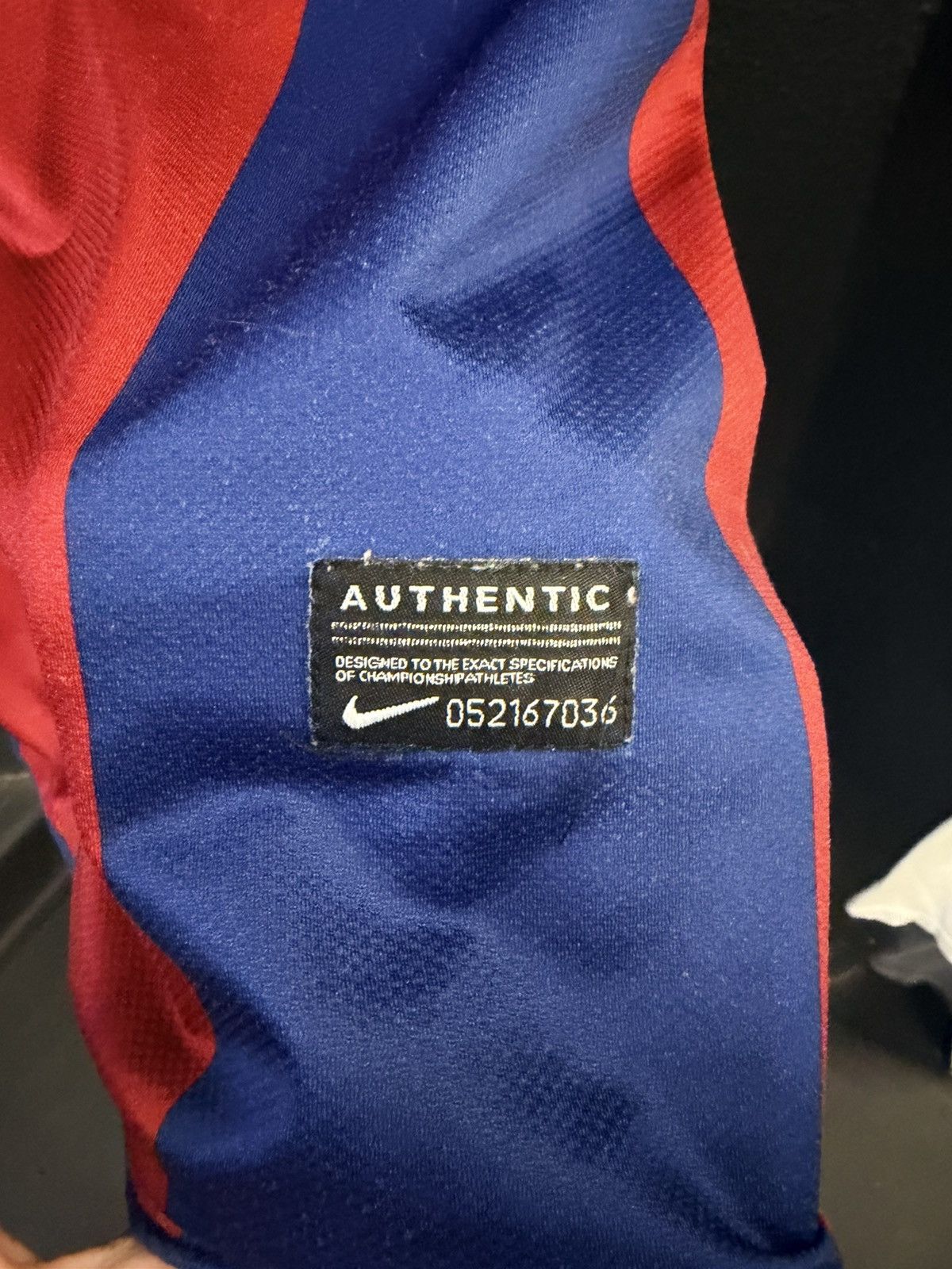 Nike Nike Messi #10 2010-11 Barcelona 2011 UEFA Home Jersey Size US L / EU 52-54 / 3 - 4 Thumbnail