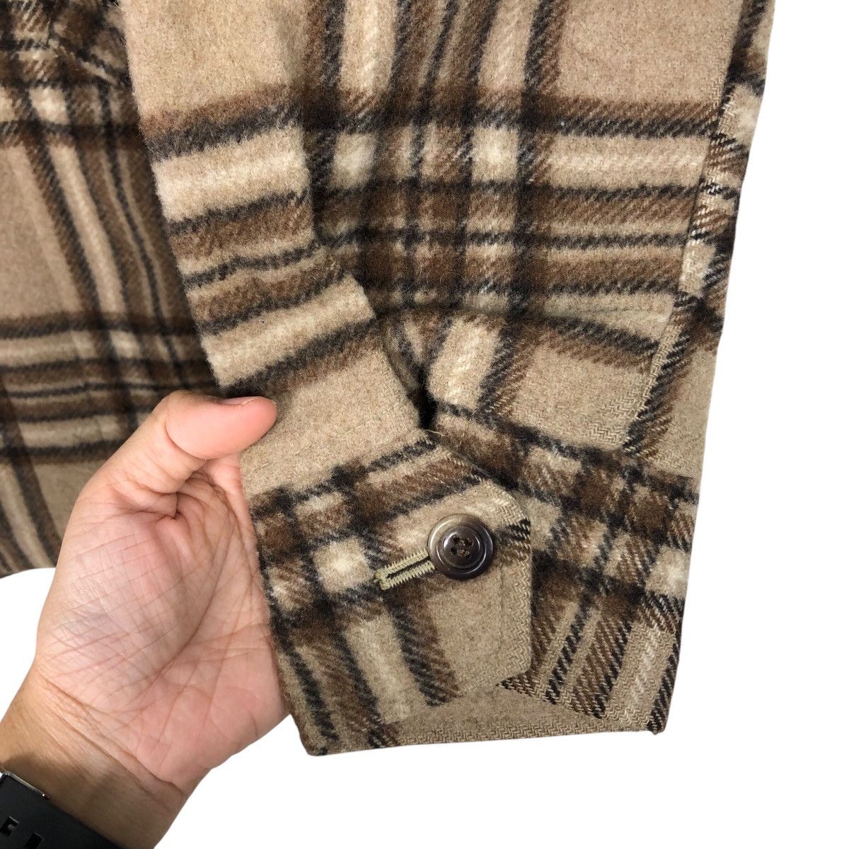 Japanese Brand 📌Vtg Wool Jacket Tartan Design St. Passimon Issey Miyake Size US L / EU 52-54 / 3 - 16 Thumbnail