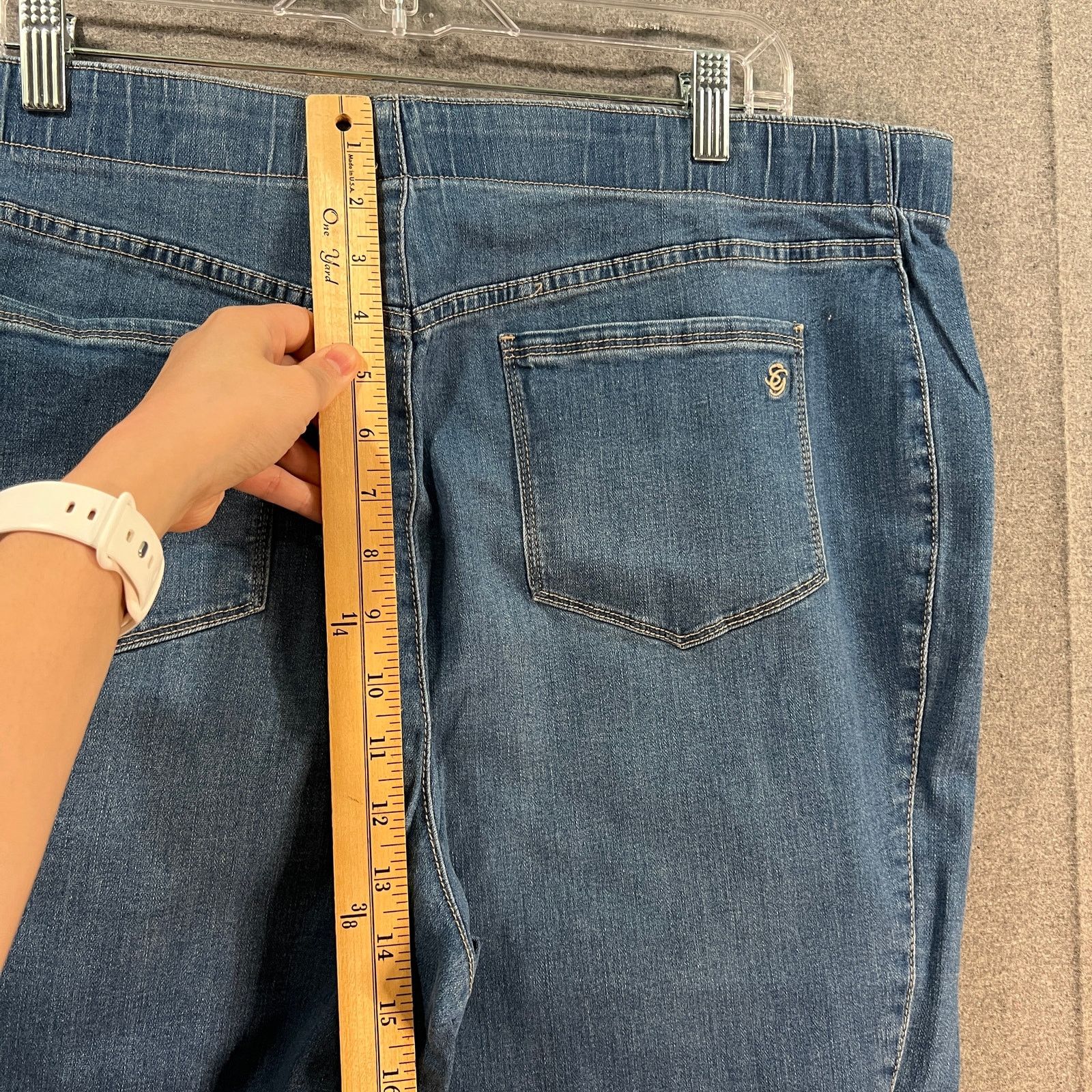 Other Susan Graver So Slimming Pull On Ankle Jean Medium Wash Size 42" / US 20 - 7 Thumbnail
