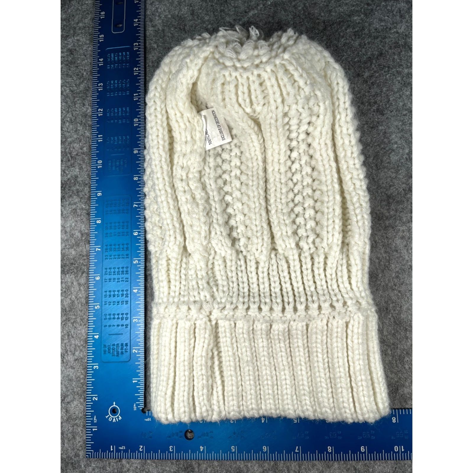 Vintage Unbranded Beanie One Size Adult White Knit 100% Acrylic Lhs International Toque Snow Pom Winter Fall Spring Summer Unisex Adults Hat/Cap Mens, Womens Size ONE SIZE - 7 Thumbnail
