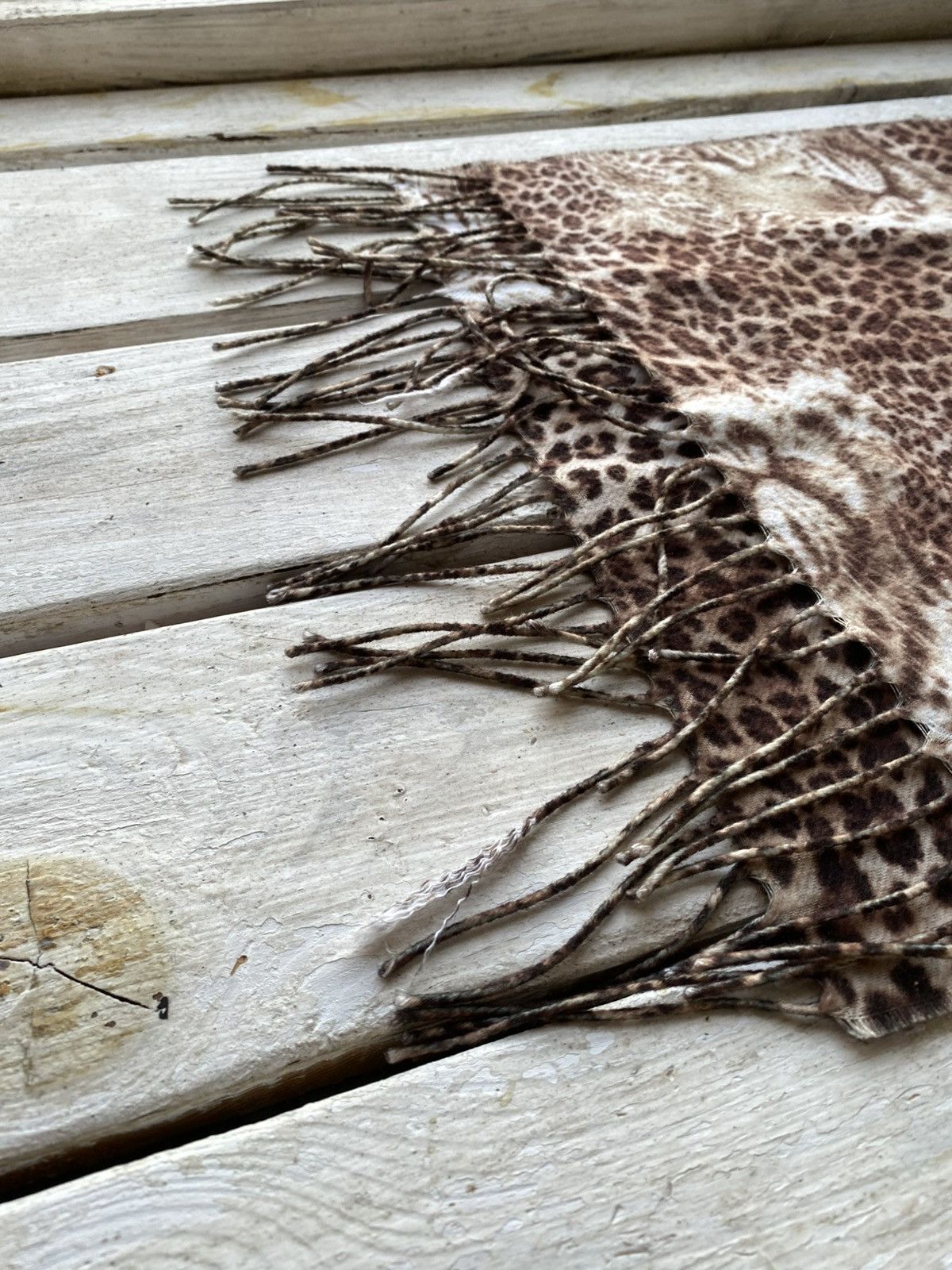 Japanese Brand × Vintage Avant Garde LEOPARD japanese Opium scarf vintage y2k Size ONE SIZE - 4 Thumbnail