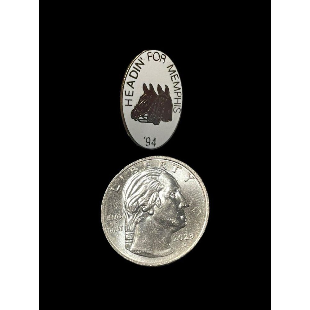 Jewelry × Vintage 1994 Heading For Memphis '94 Horse Brooch Pin Size ONE SIZE - 4 Thumbnail