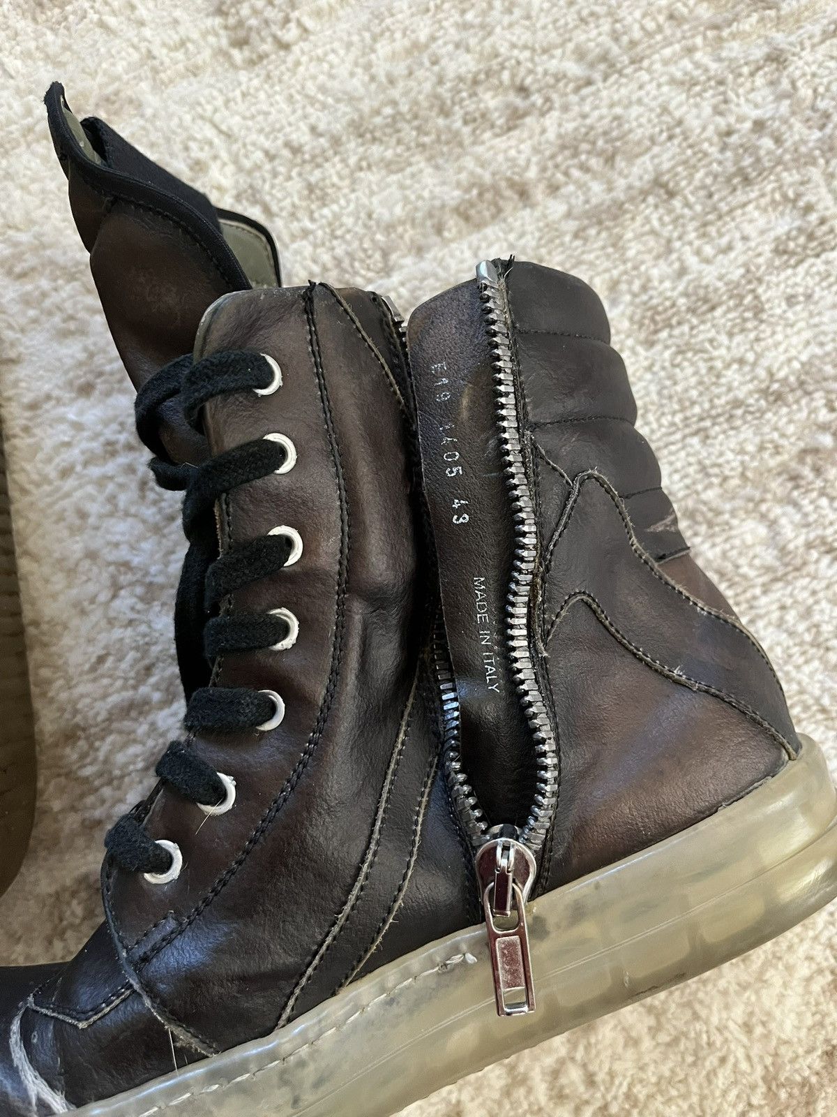 Rick Owens Rick Owens SS19 “Babel” Geobasket Size US 10 / EU 43 - 10 Thumbnail