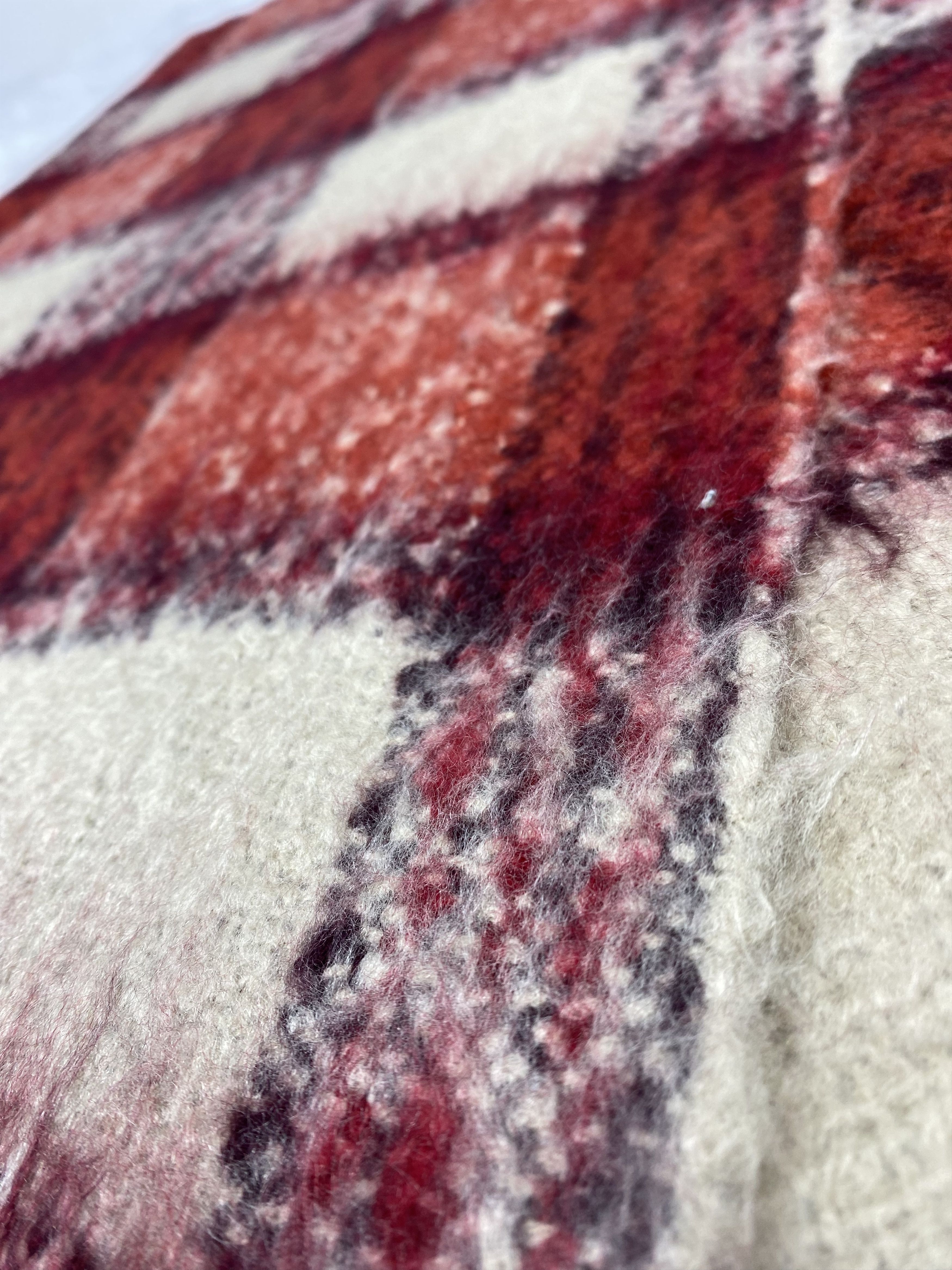 Japanese Brand Vintage Mohair Scarf / Muffler Neckwear PM0072 Size ONE SIZE - 3 Thumbnail