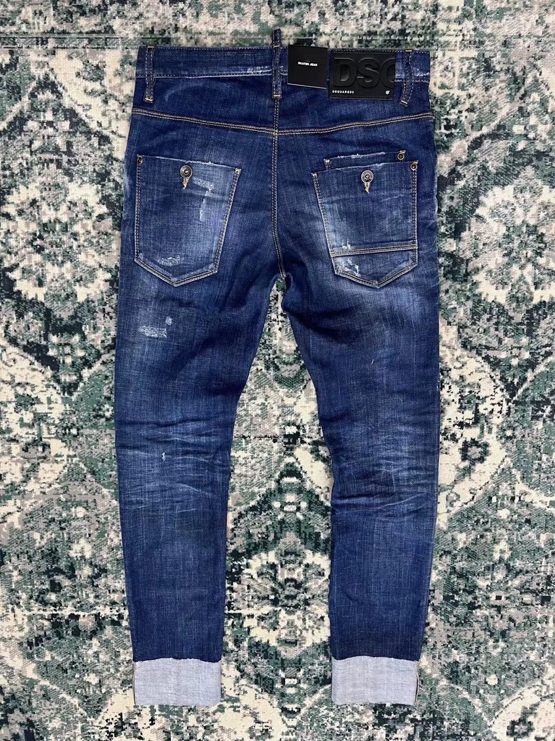 Dsquared2 Dsquared2 SKATER Jeans Blue Washed Slim Mid-Rise 9-Cut Size US 28 / EU 44 - 2 Thumbnail