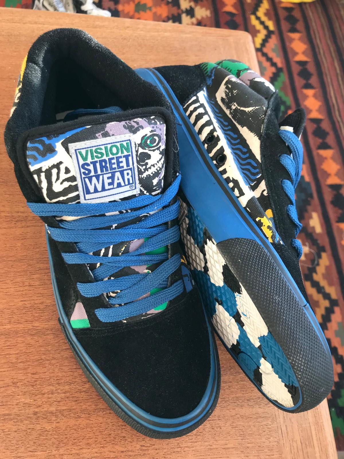 Vision Streetwear Vision Street Wear * Rare * NOS *Sk8 Old Skool * Hi-Topss ! Size US 9 / EU 42 - 4 Thumbnail