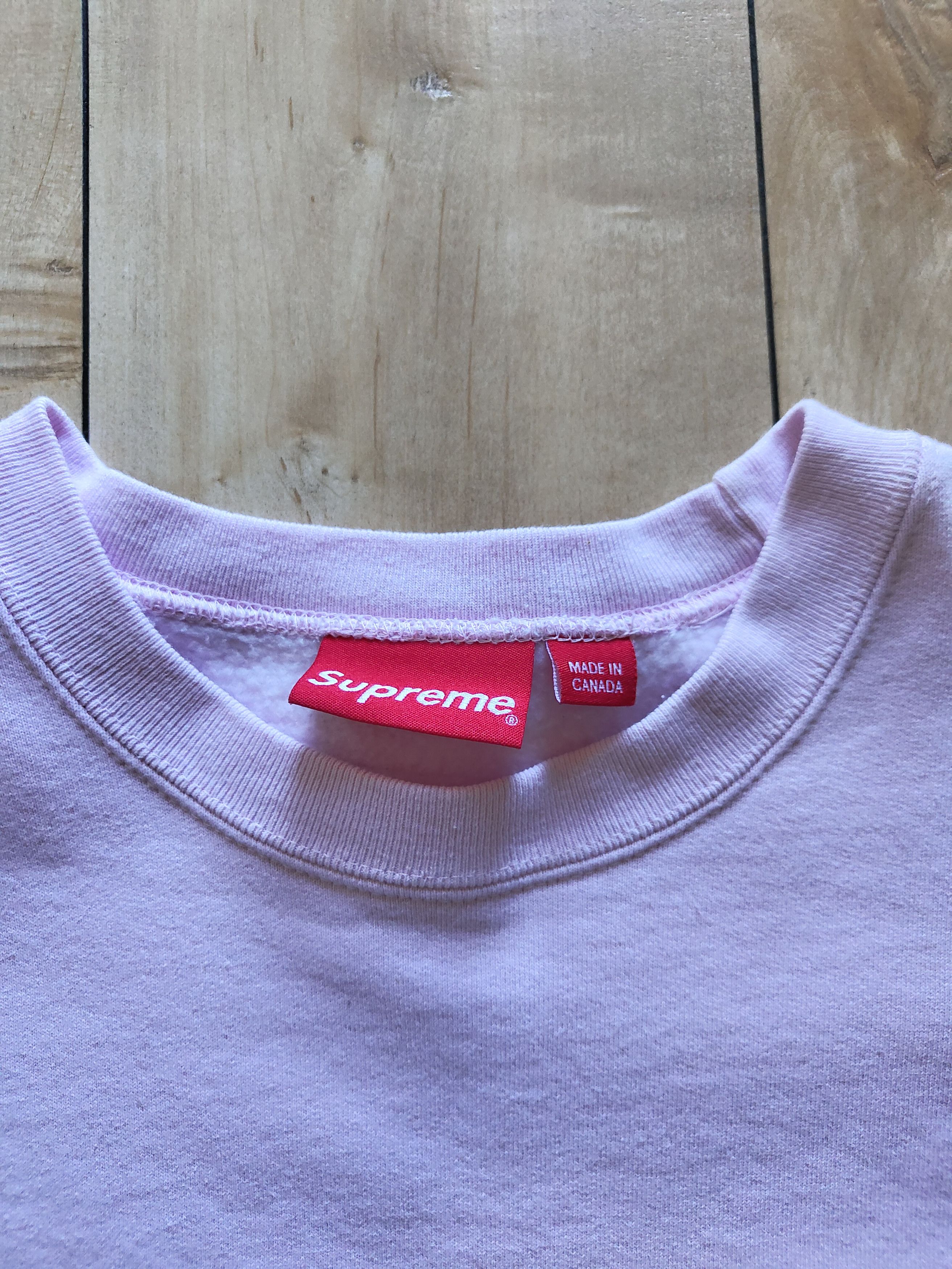 Supreme Supreme Box Logo Crewneck Light Pink Size US L / EU 52-54 / 3 - 6 Thumbnail