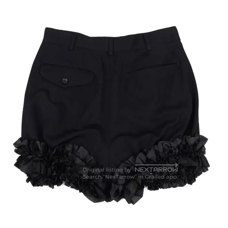 Comme des Garcons Comme des Garcons size M Ruched Flower Cluster Low-Rise Sh Size 22" - 2 Thumbnail