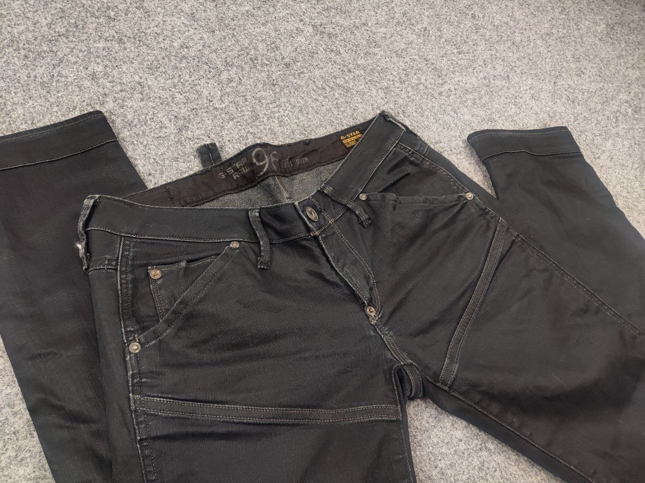 G-Star Vintage G-Star RAW 5620 Elwood Waxed Embro Jeans LGB Y2K Size US 29 - 11 Thumbnail