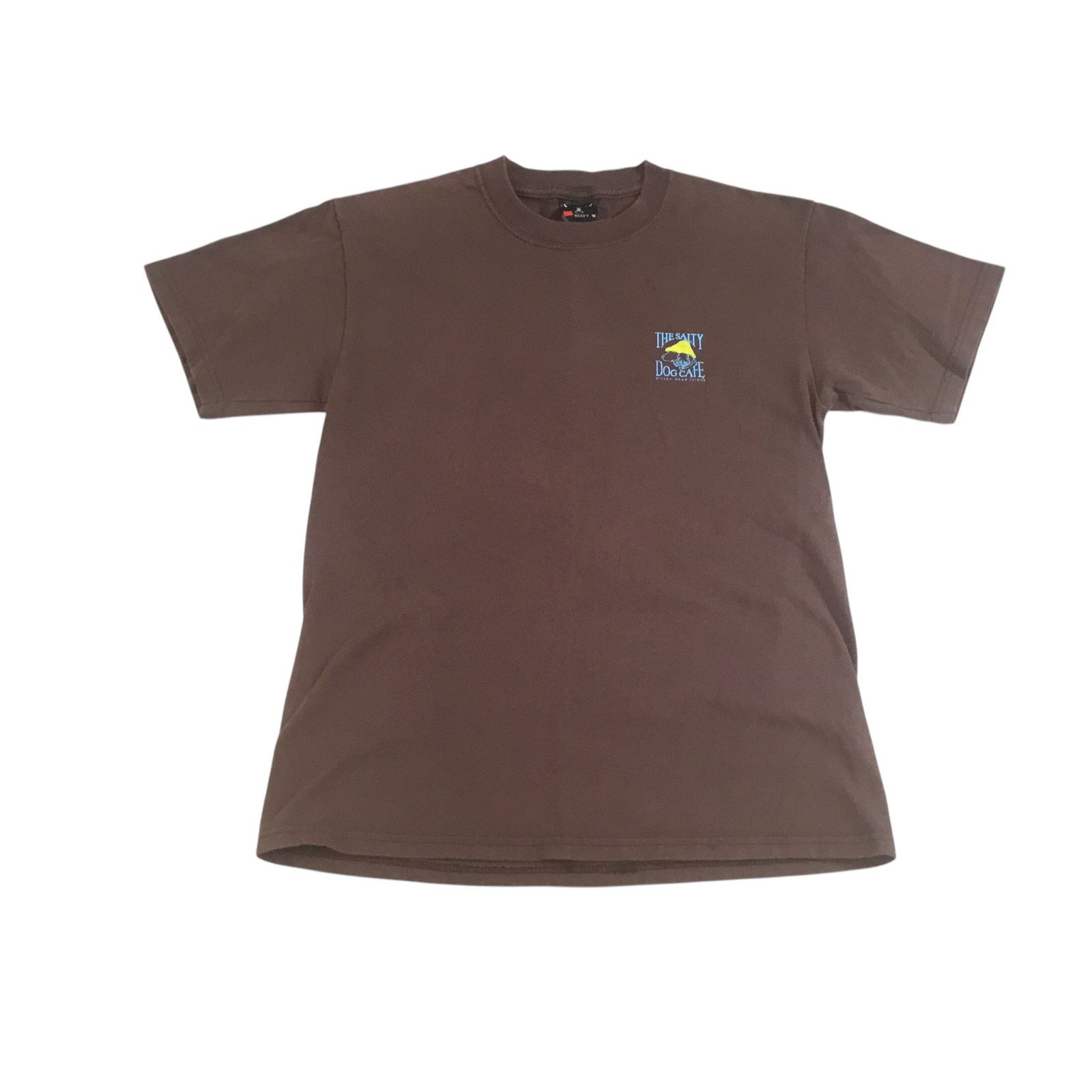 Hanes Salty Dog Cafe T-Shirt Brown Blue Vintage Hilton Head Size Size US S / EU 44-46 / 1 - 3 Thumbnail