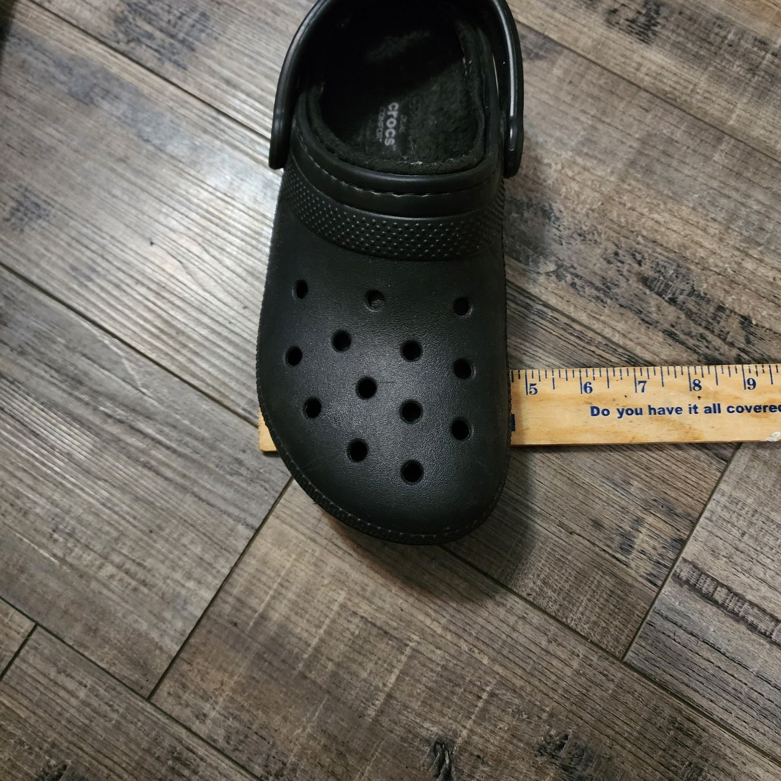 Crocs Crocs Dual Comfort Fleece Lined Black Clogs M-5, W-7 Size US 7 / IT 37 - 13 Thumbnail