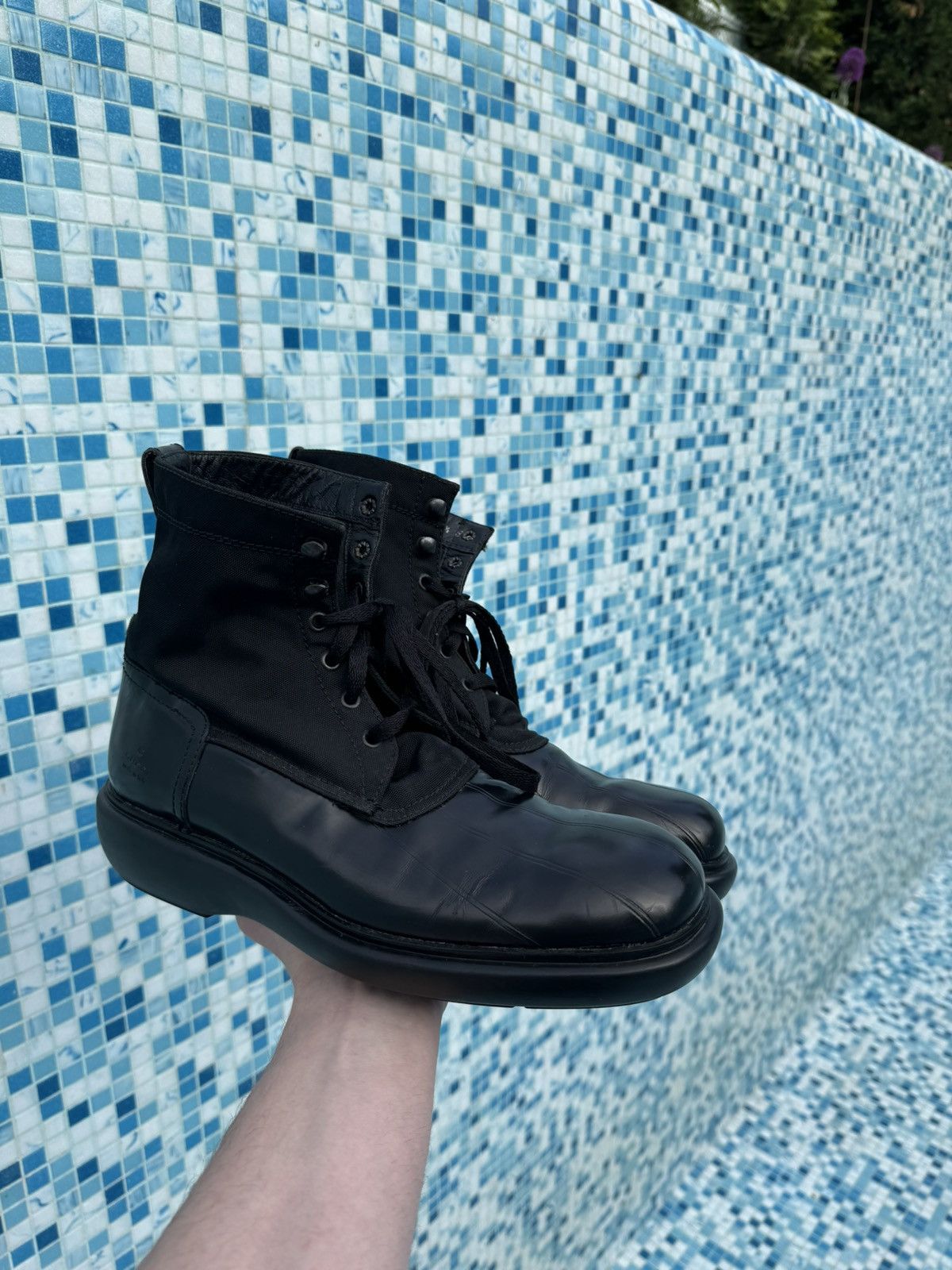 image of Gucci Vintage Boots in Black, Men's (Size 9)