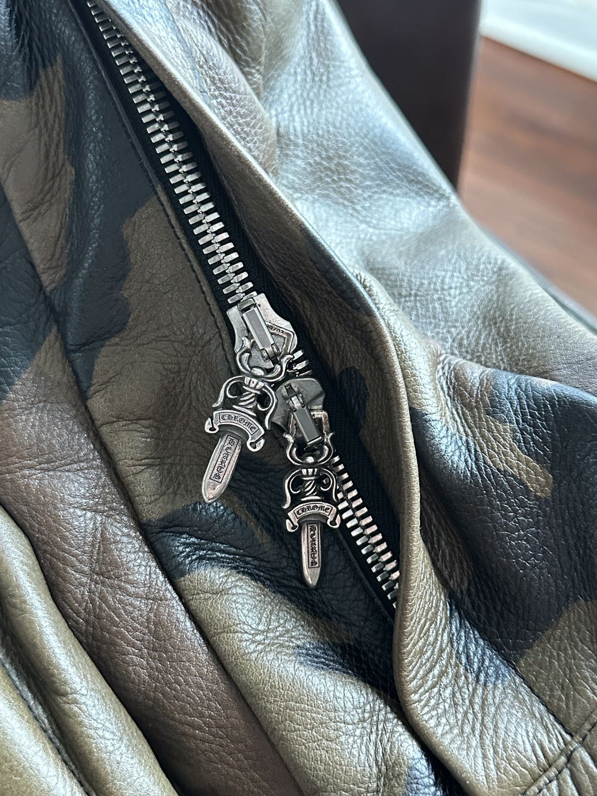 Chrome Hearts Chrome Hearts Seventh Grade Camo Leather Cross Backpack Size ONE SIZE - 6 Thumbnail