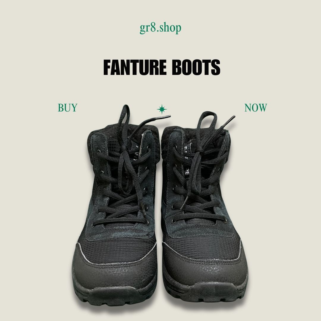 Other Fanture Black Winter Boots Size 6.5 With Warm Lining & Durab Size US 6.5 / IT 36.5 - 1 Thumbnail