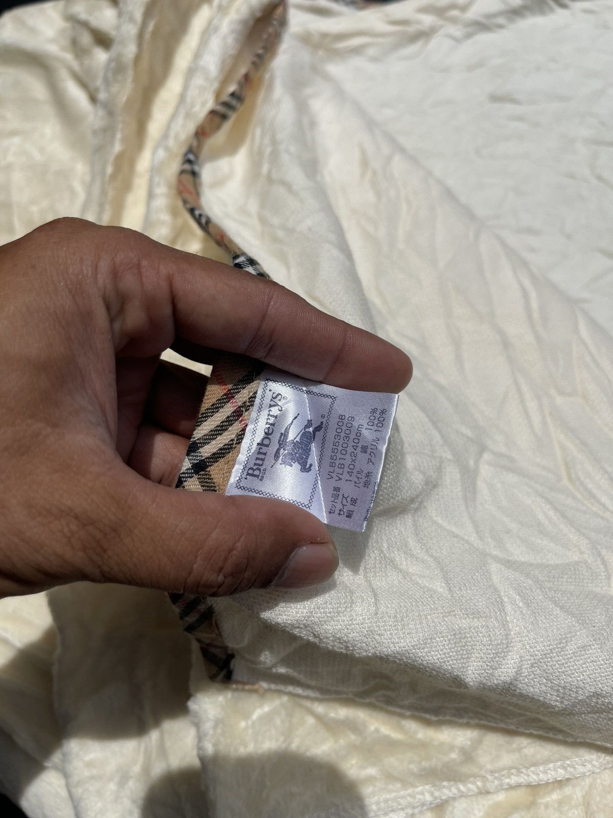 Burberry Vintage burberry super single blanket 140x240cm Size ONE SIZE - 5 Thumbnail