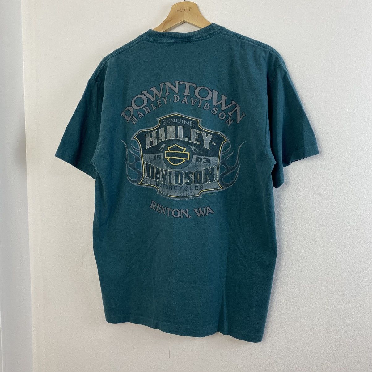 Harley Davidson Vintage Harley Davidson T Shirt L Renton Washington Size US L / EU 52-54 / 3 - 4 Thumbnail