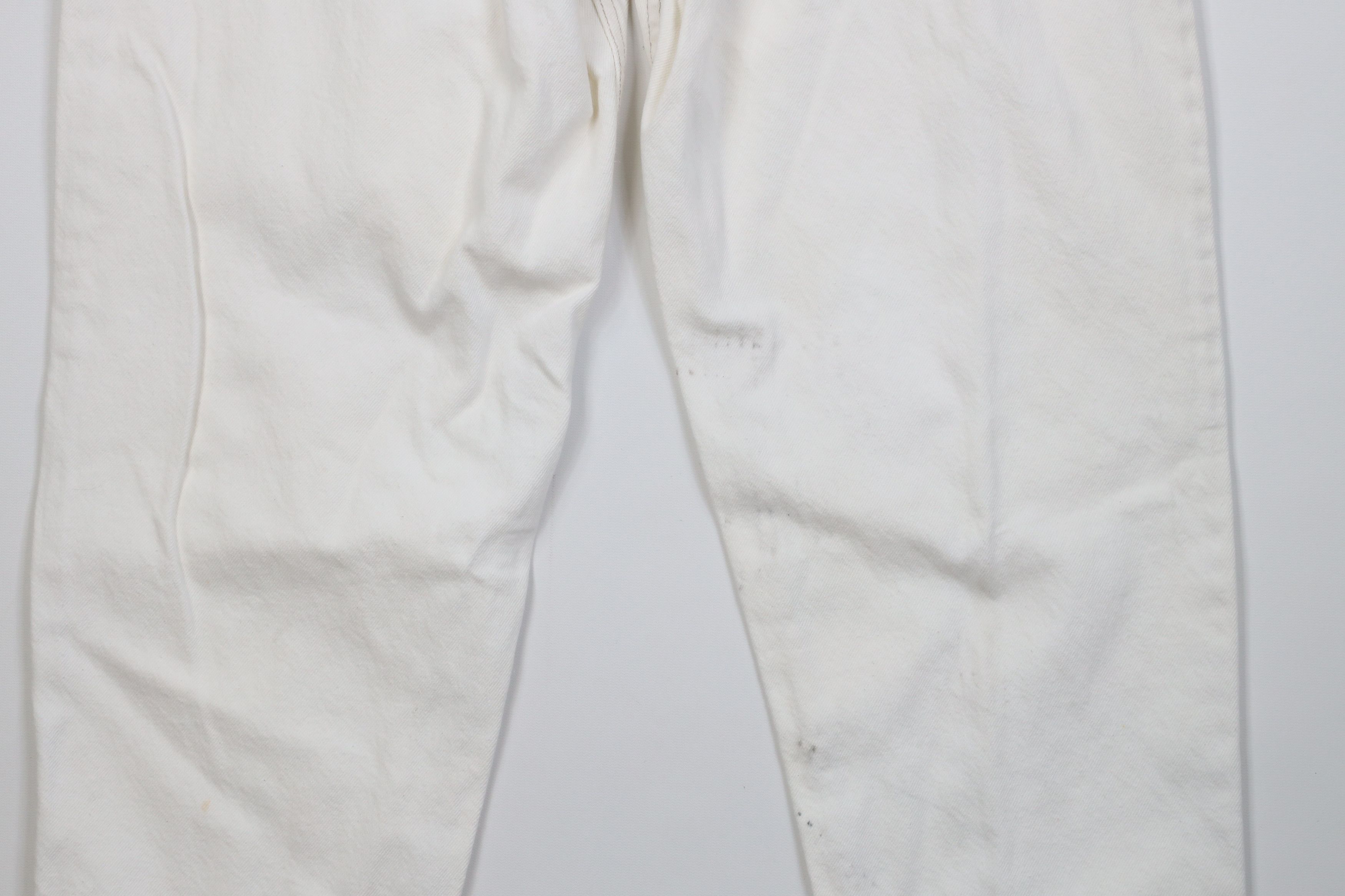 Levi's Vintage 90s Levis 550 Orange Tab Fit Denim Jeans White USA Size US 38 / EU 54 - 15 Thumbnail