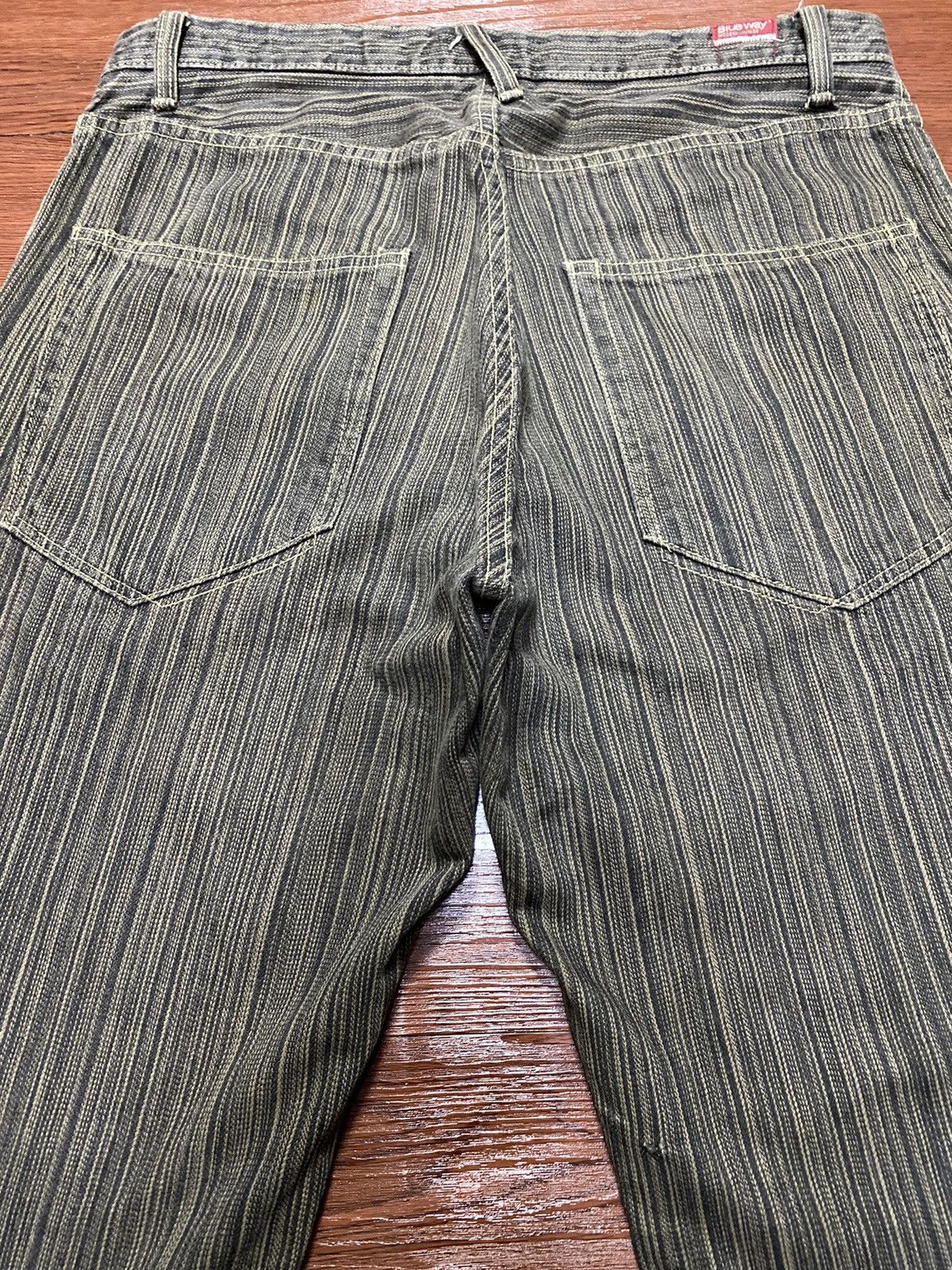Blue Blue Japan Vtg Japan Blue Way Grunge Punk Distressed Jeans With Belt Size US 33 - 10 Thumbnail