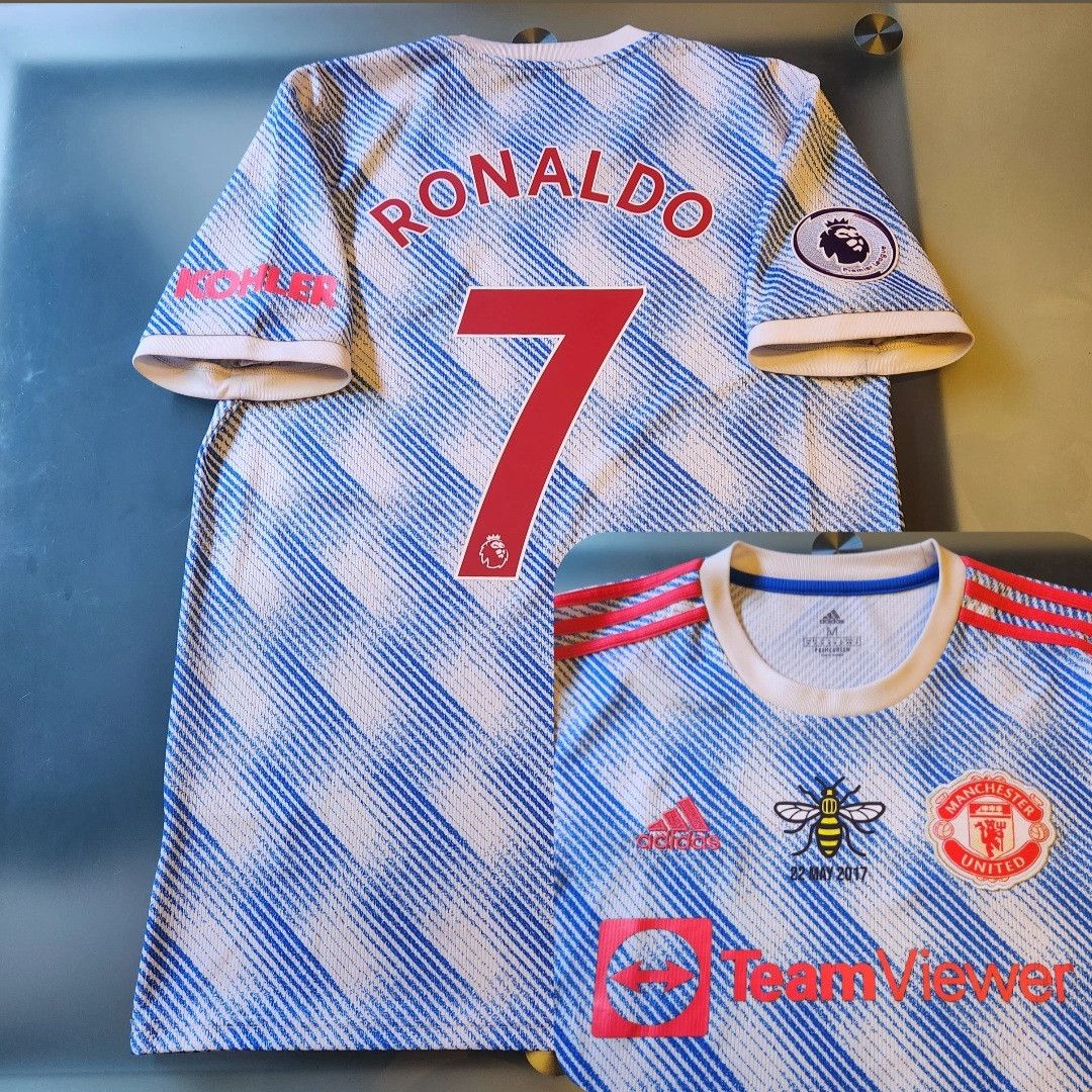 Adidas Manchester United RONALDO 2021-2022 21/22 Worker Bee Away Size US M / EU 48-50 / 2 - 1 Thumbnail