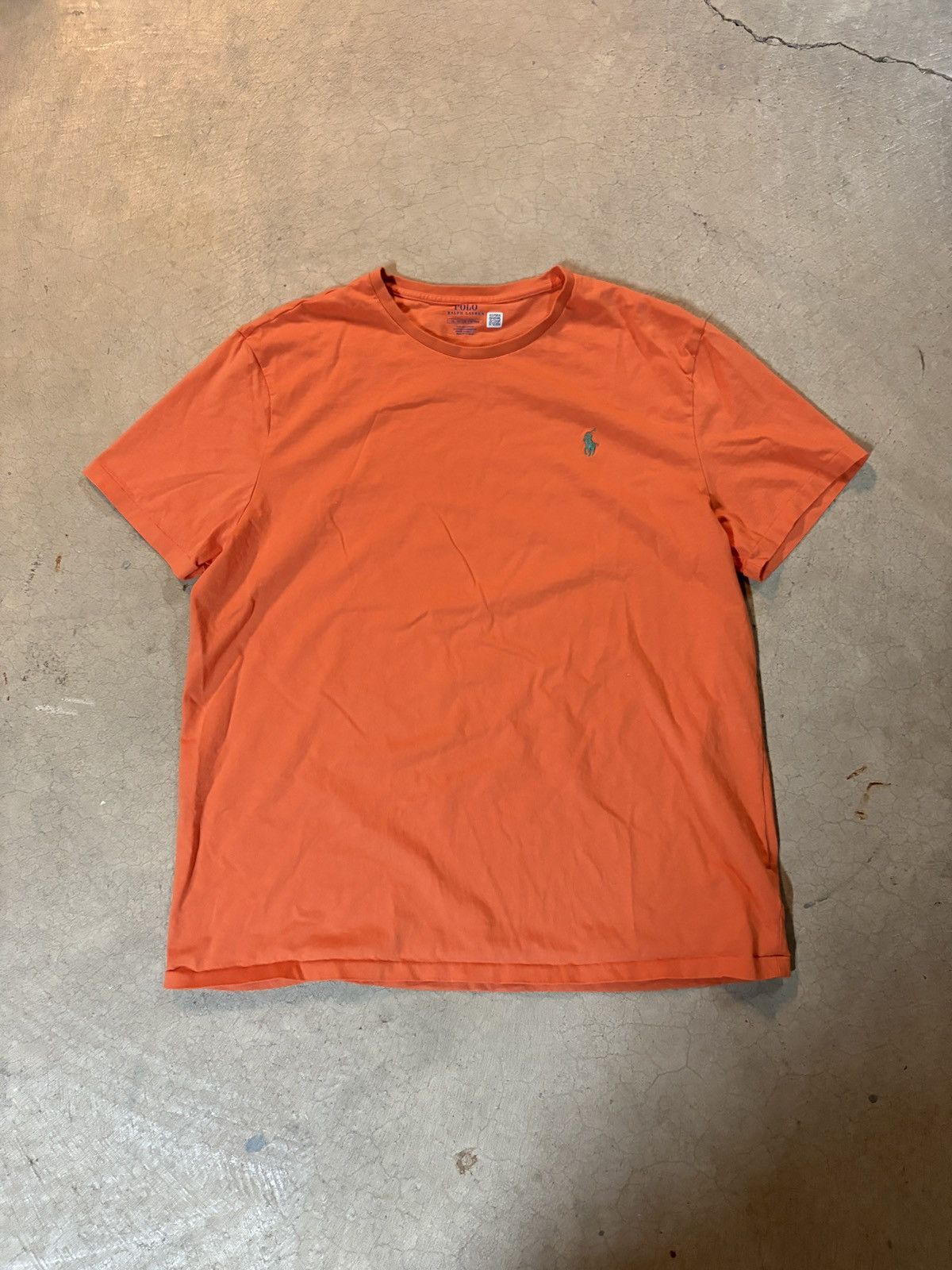 Polo Ralph Lauren Polo Ralph Lauren Orange Tee T-shirt Embroidered Pony XL Size US XL / EU 56 / 4 - 1 Thumbnail