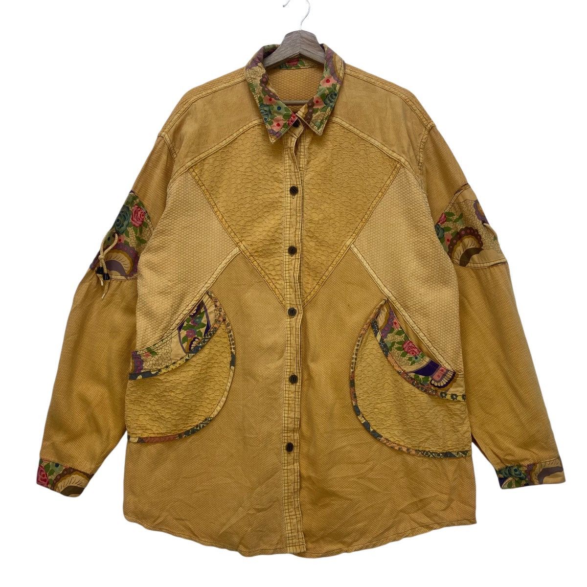 Japanese Brand Vintage Japanese Traditional Boro Sashiko Loose Jacket Size US M / EU 48-50 / 2 - 1 Thumbnail
