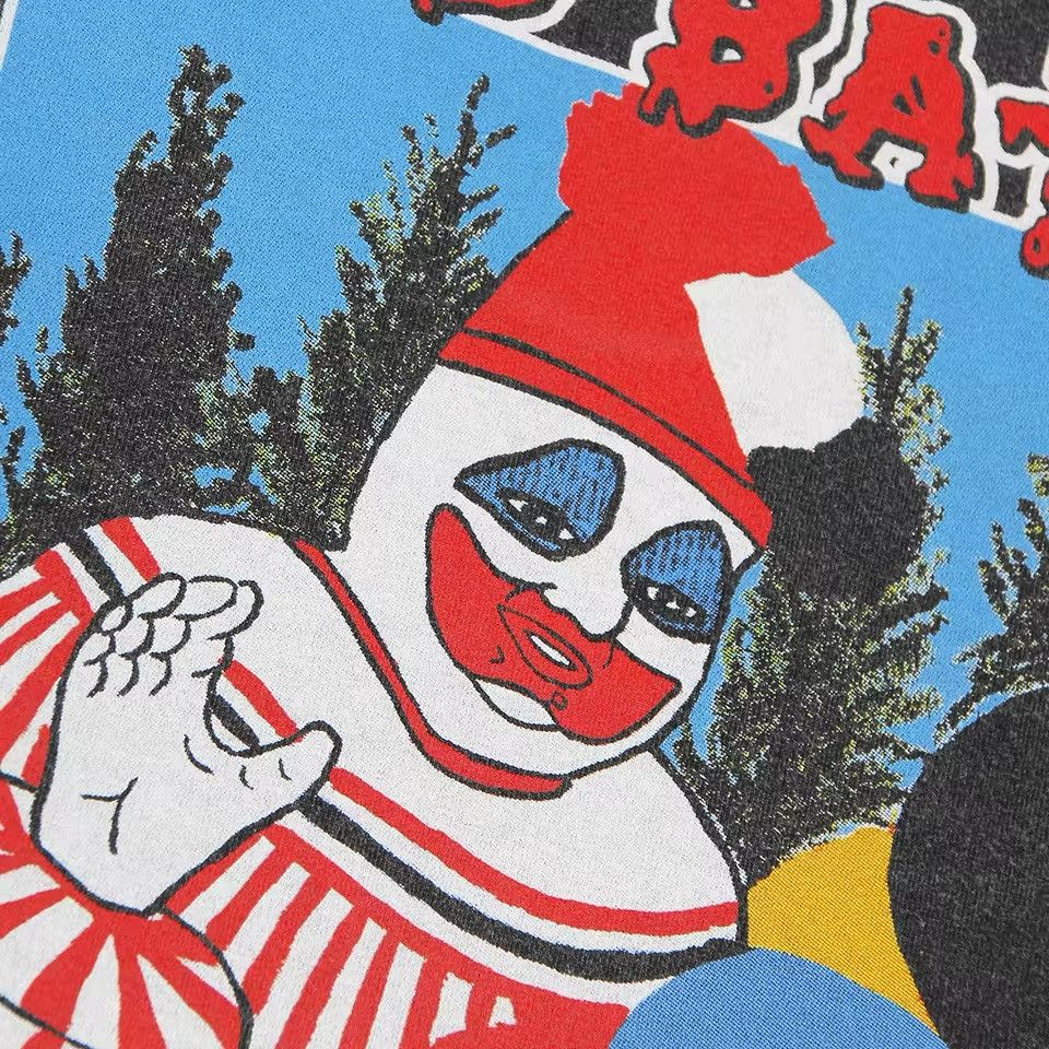 Japanese Brand × Vintage Acid Bath Clown Graphic Printed Cotton Washed Tshirt Size US XL / EU 56 / 4 - 4 Thumbnail