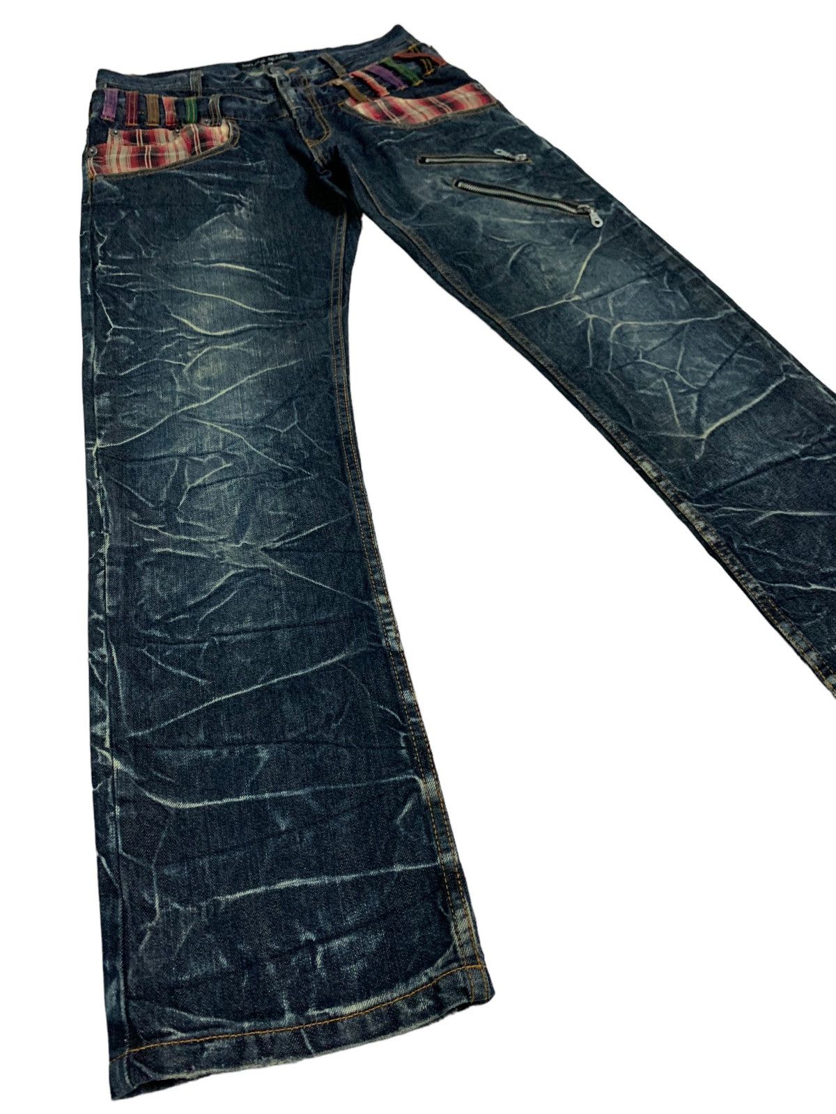 Japanese Brand 🔥Rare Double Waist Japanese Brand Nylaus Jeans Asid Wash Size US 30 / EU 46 - 1 Thumbnail