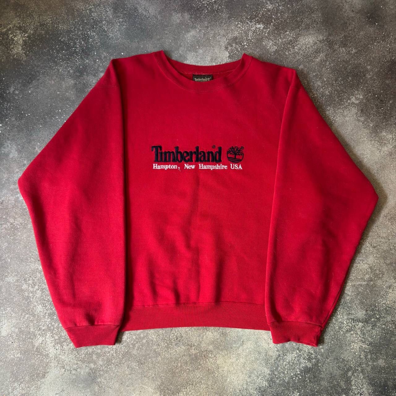 Timberland × Vintage 90s Timberland Vintage Crewneck Boxy Sweatshirt Size US L / EU 52-54 / 3 - 3 Thumbnail
