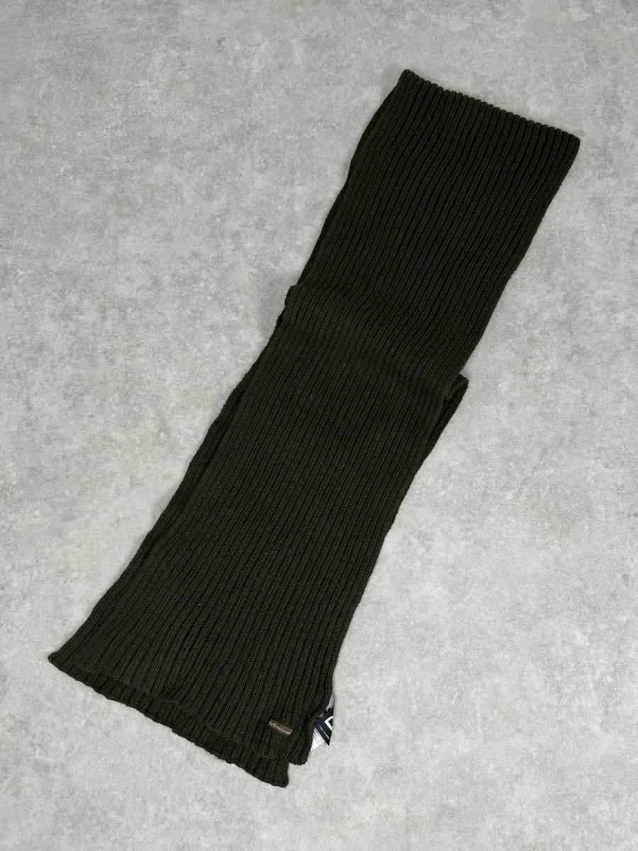Dolce & Gabbana AW2003 Dolce & Gabbana Khaki Wool Ribbed Knit Scarf Size ONE SIZE - 4 Thumbnail