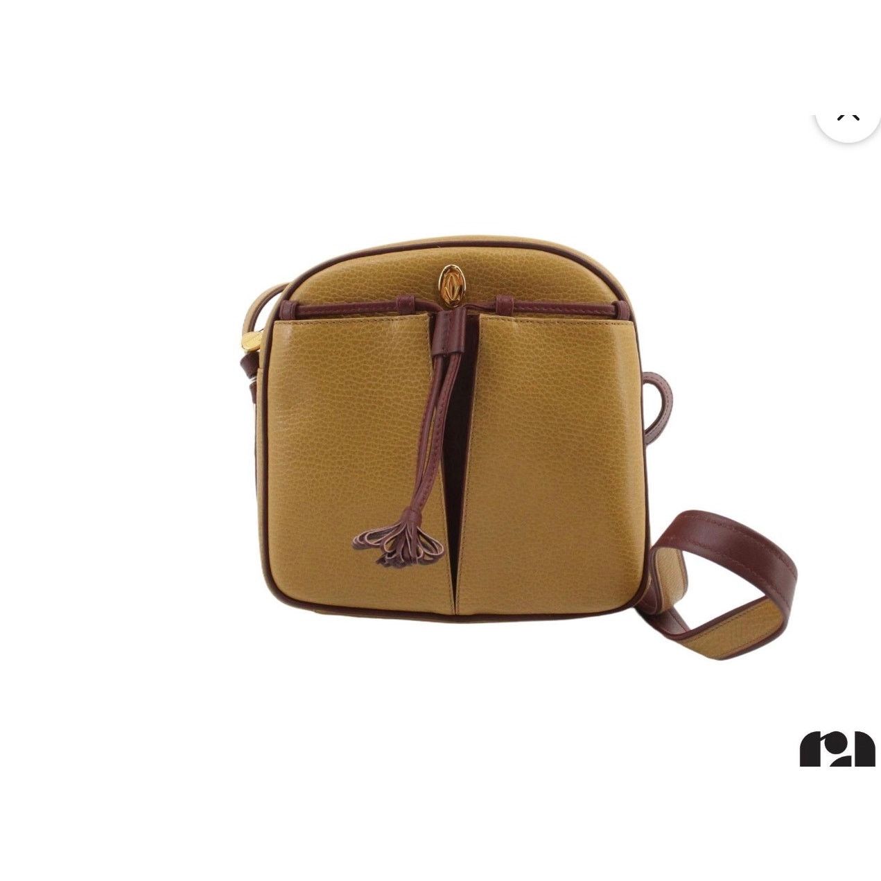 Cartier Cartier Vintage TwoTone Shoulder Bag with Drawstring NWT Box Size ONE SIZE - 2 Thumbnail