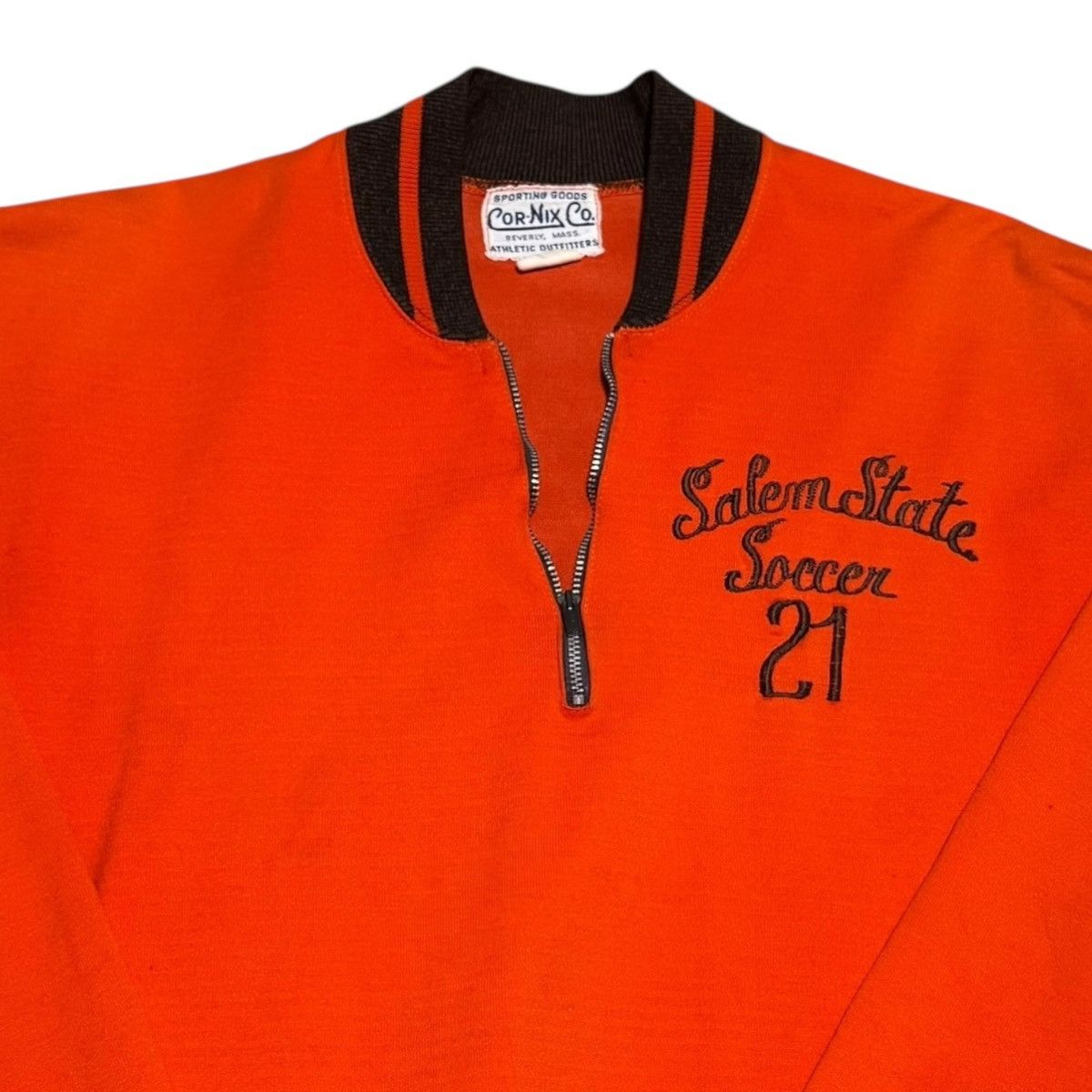 Vintage Vintage 50s 60s Salem State University Soccer 1/4 Zip Mens L Size US L / EU 52-54 / 3 - 2 Thumbnail