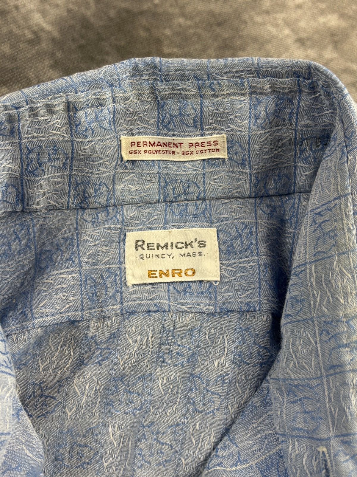 Vintage 1970s Enro Shortsleeve Shirt True Vintage Perma Press Summer Size US S / EU 44-46 / 1 - 7 Thumbnail