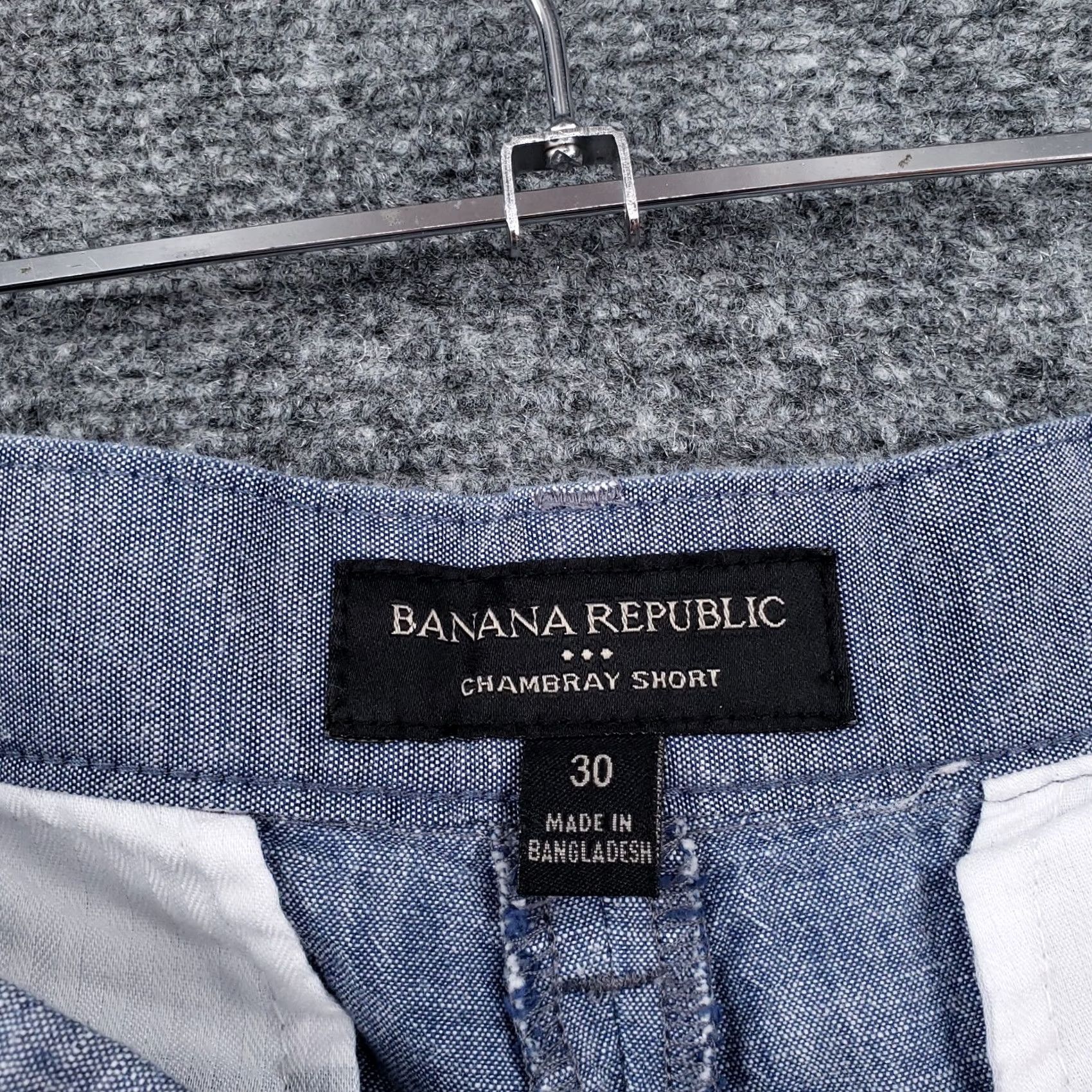 Banana Republic Banana Republic Blue Chino Shorts Mens 30 Mid Rise Lightweight Chambray Casual Travel Size US 30 / EU 46 - 7 Thumbnail