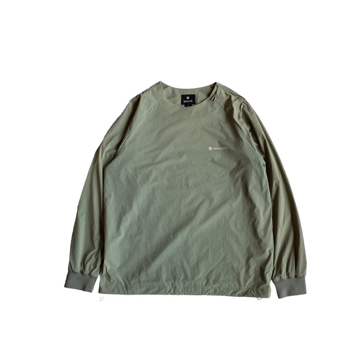 image of Snow Peak Thin Tech Woven Mesh Sweatshirt in Grey, Men's (Size Medium)