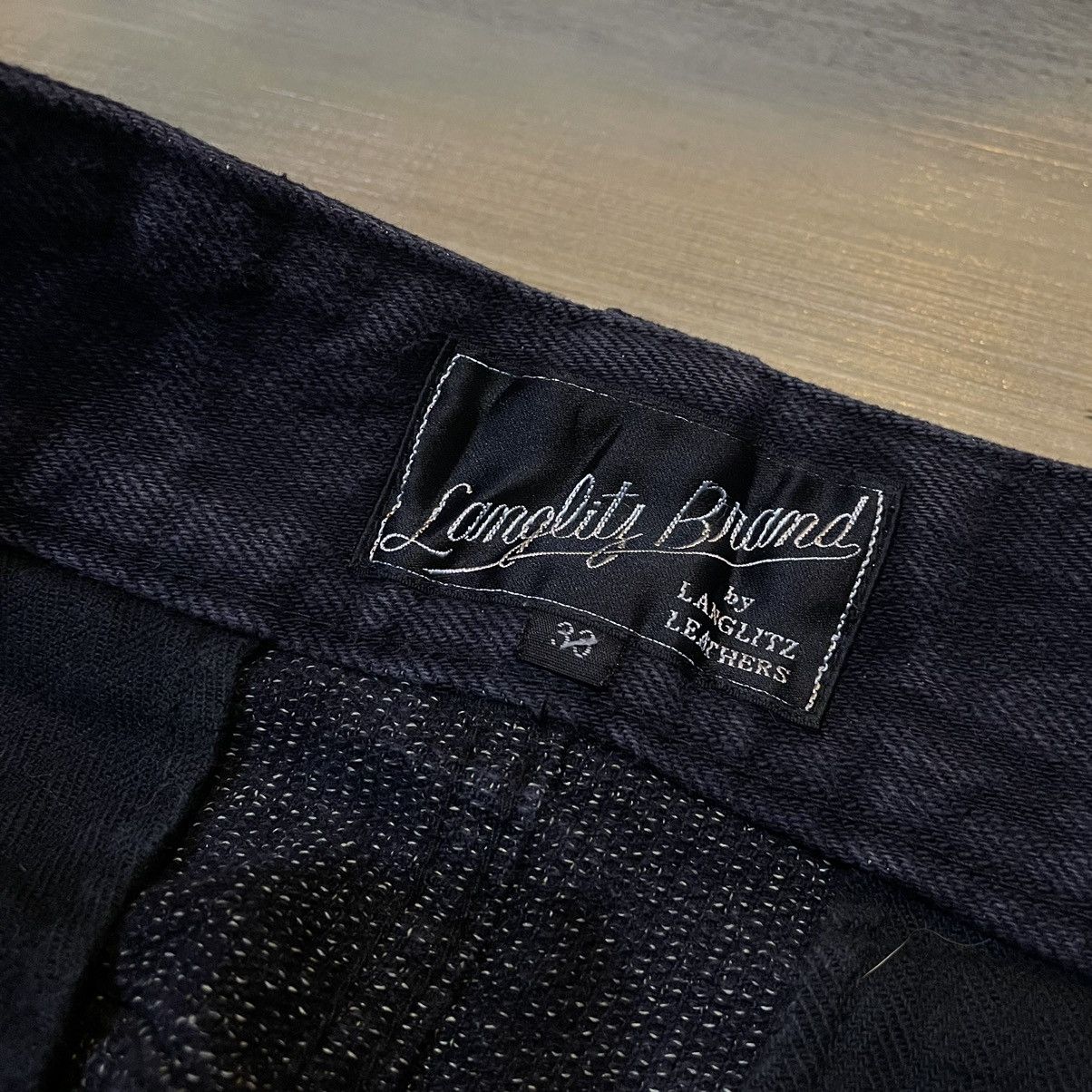 Vintage Langlitz leathers selvedge Kevlar denim Size US 33 - 7 Thumbnail